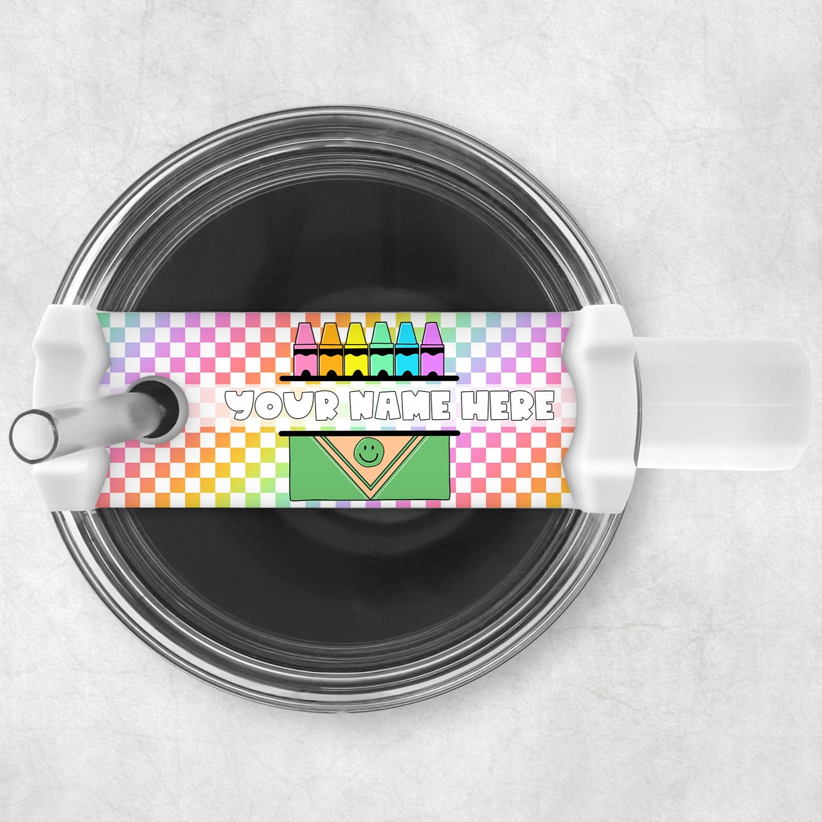 Checkered Crayon Long Topper for Kids - Fun & Colorful Party Decorations - Perfect for Birthday Celebrations, Classroom Activities & Arts & Crafts Projects