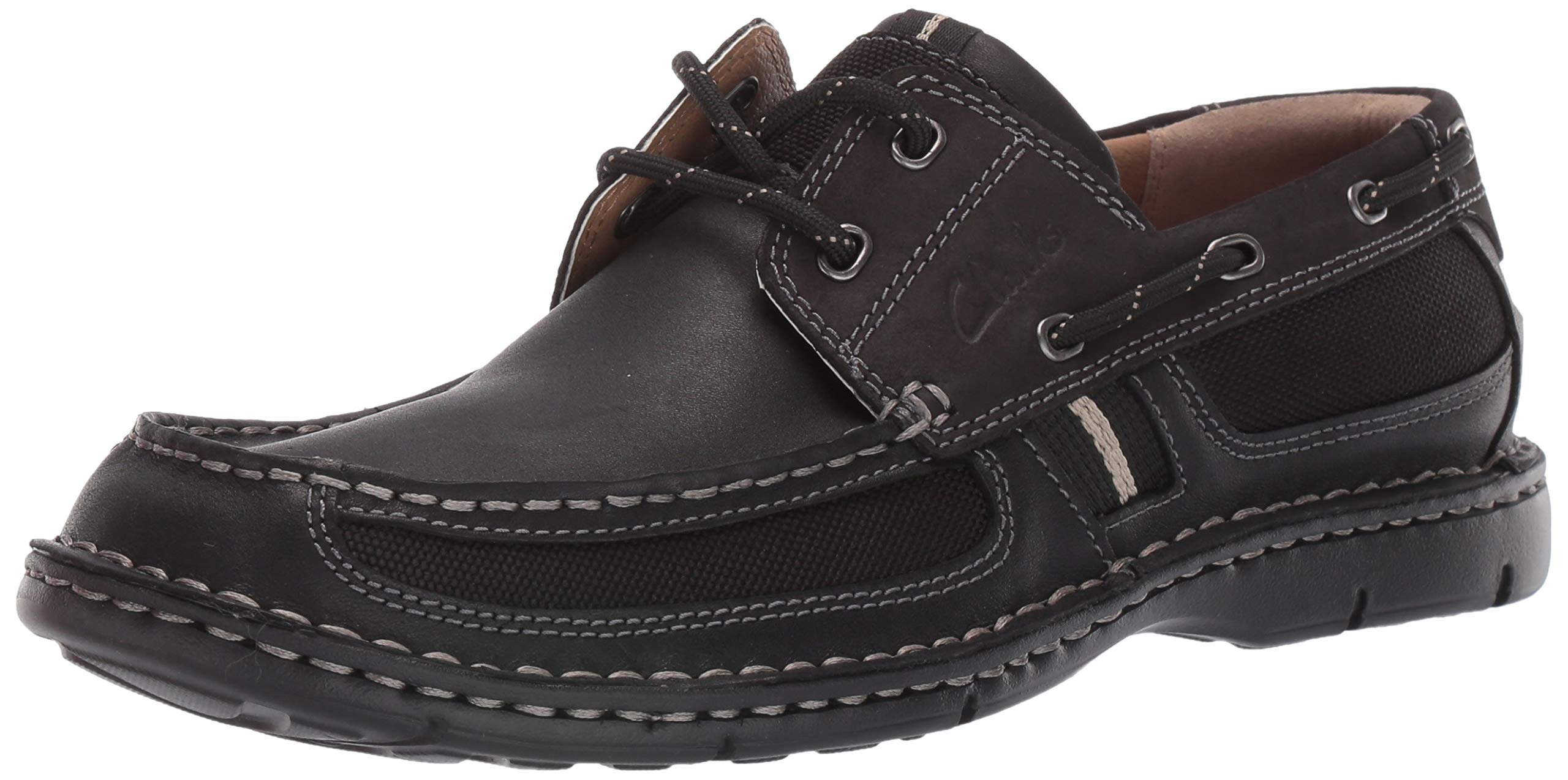 Clarks Men's Waterloo Boat Shoe - Classic Leather Slip-On Loafers for Men | Comfortable Casual & Boat Shoes | Perfect for Sailing, Driving, and Everyday Wear