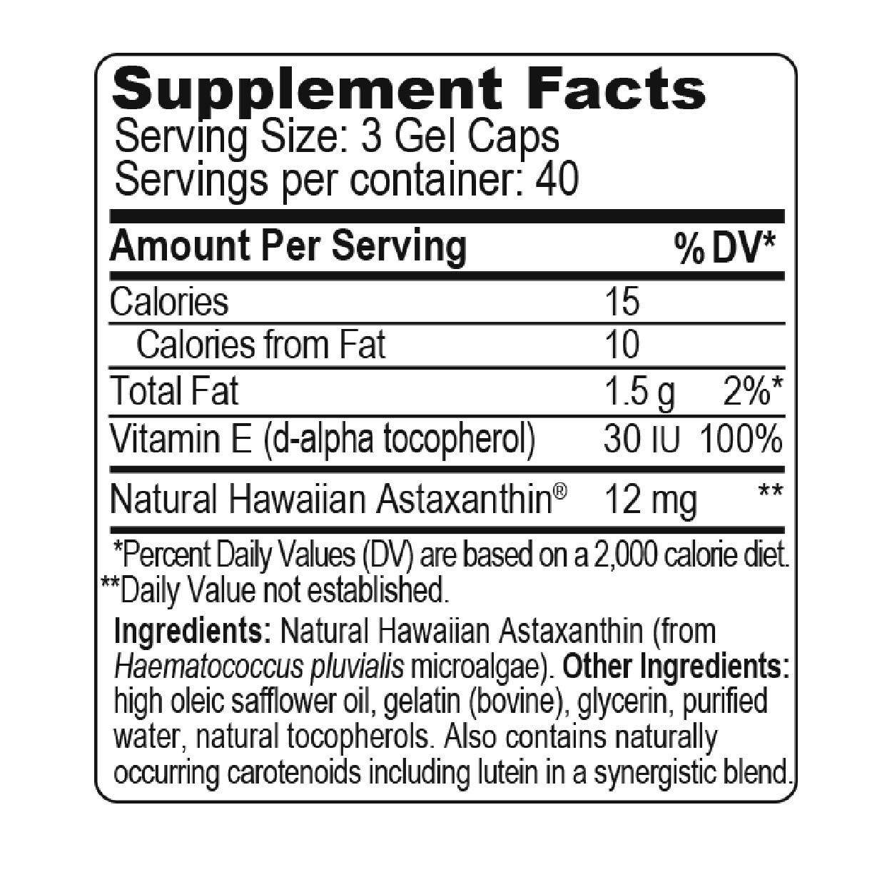 Bioastin Hawaiian Astaxanthin 4mg Antioxidant Supplement - Supports Skin Health, Joint Function & Eye Care - Natural Astaxanthin from Microalgae - Perfect for Daily Wellness & Anti-Aging Routine