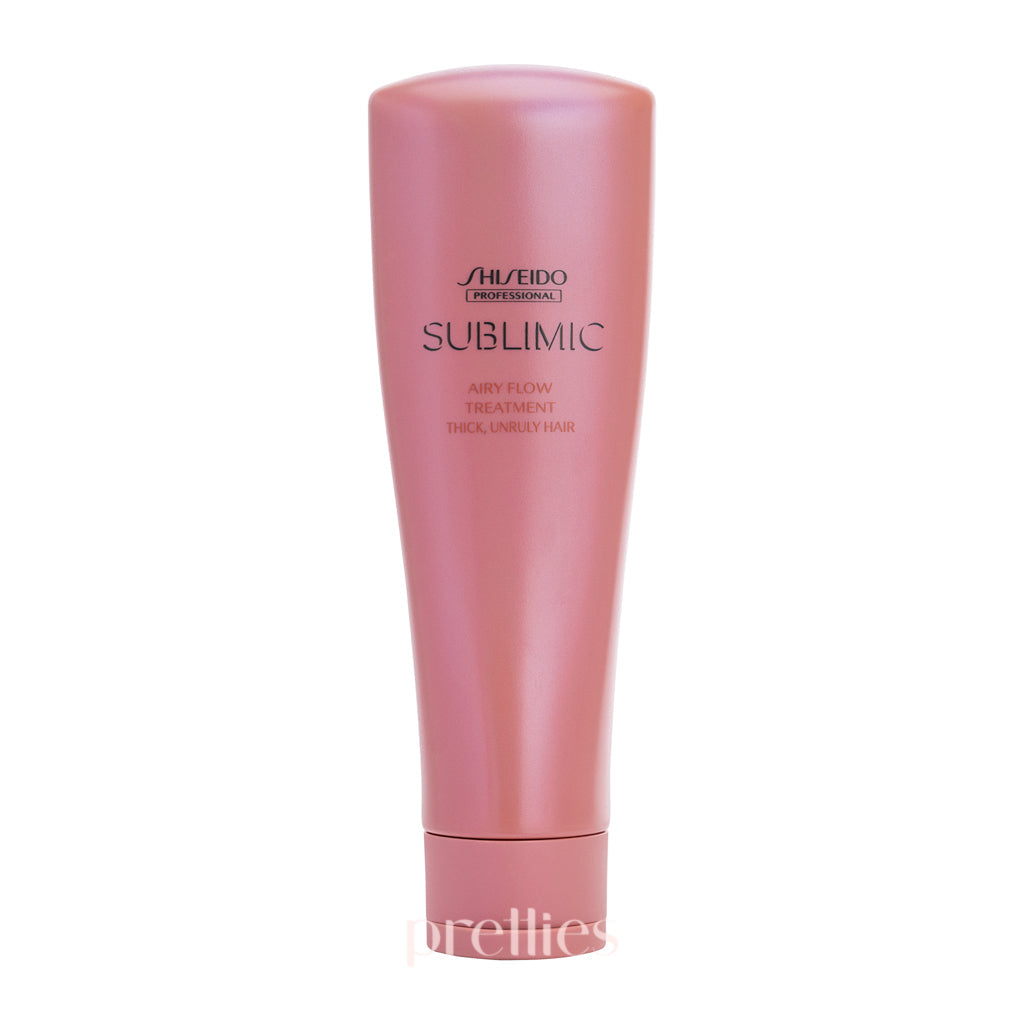 Shiseido SUBLIMIC Airy Flow Treatment for Unruly Hair - Pink 250g | Frizz Control & Smoothing Hair Mask for Dry, Damaged Hair - Perfect for Salon-Quality Styling at Home