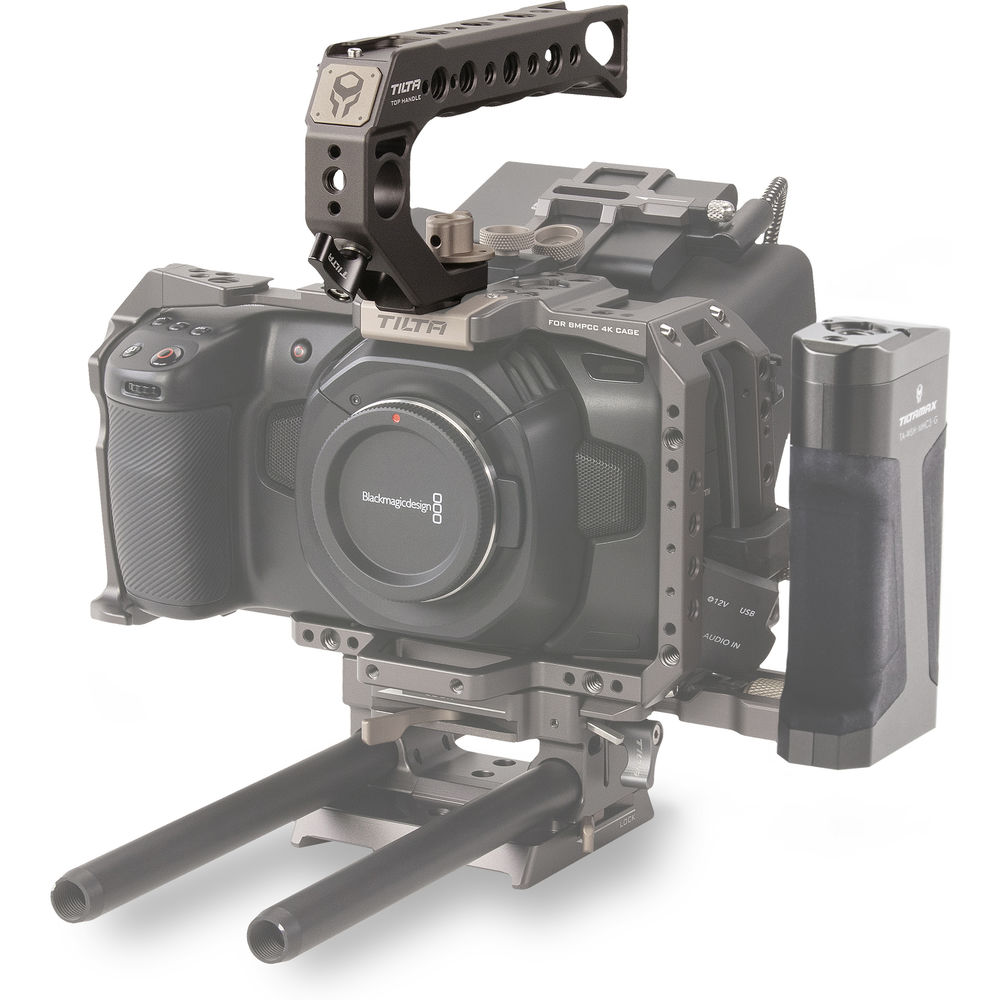 Tilta Quick Release Top Handle for BMPCC 4K Cage - Tilta Gray | Perfect for Vlogging, Filmmaking & Professional Video Production