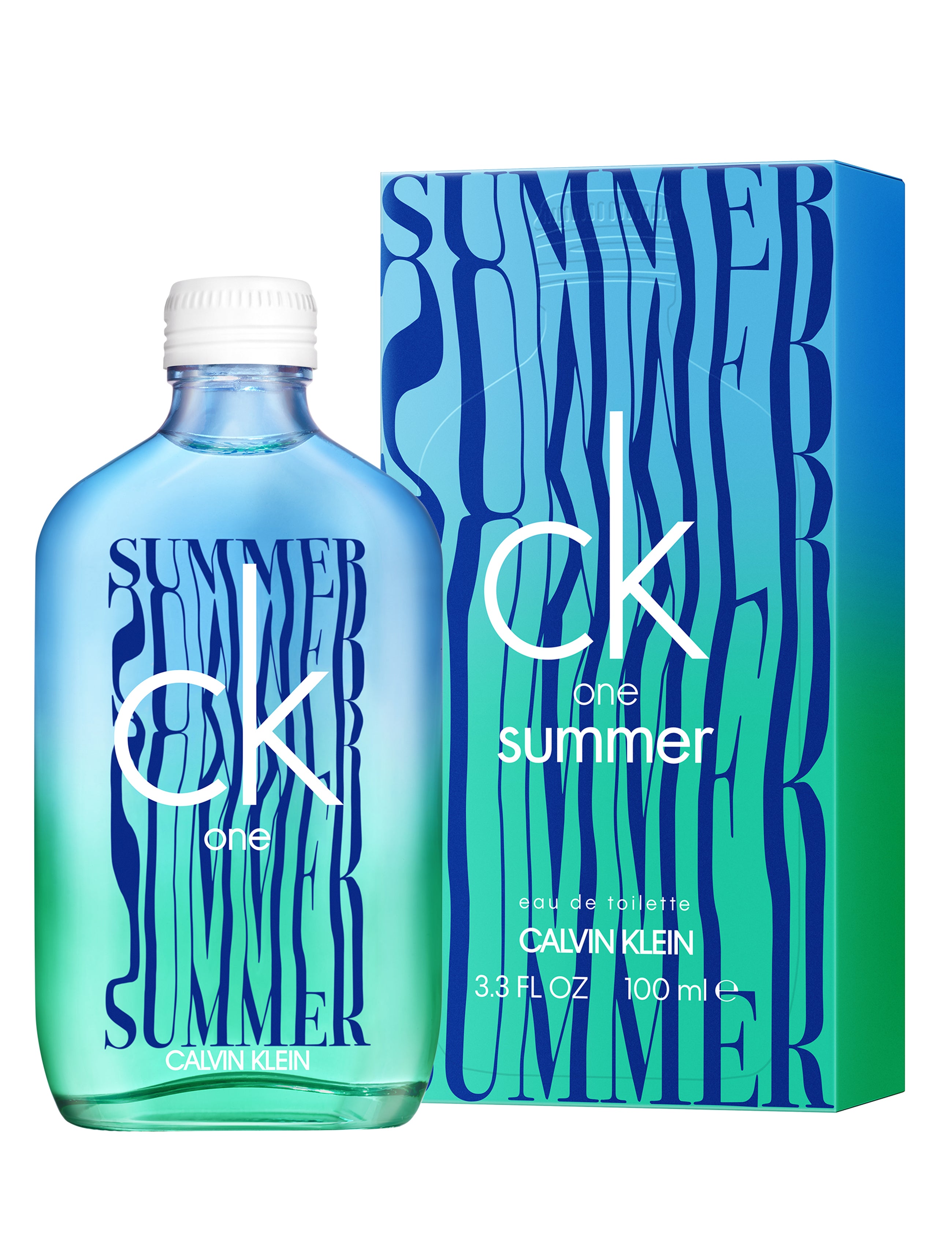 CK One Summer 2021 Eau de Toilette Spray for Men & Women | 100ml Fresh Citrus Fragrance | Perfect for Beach Days & Summer Evenings