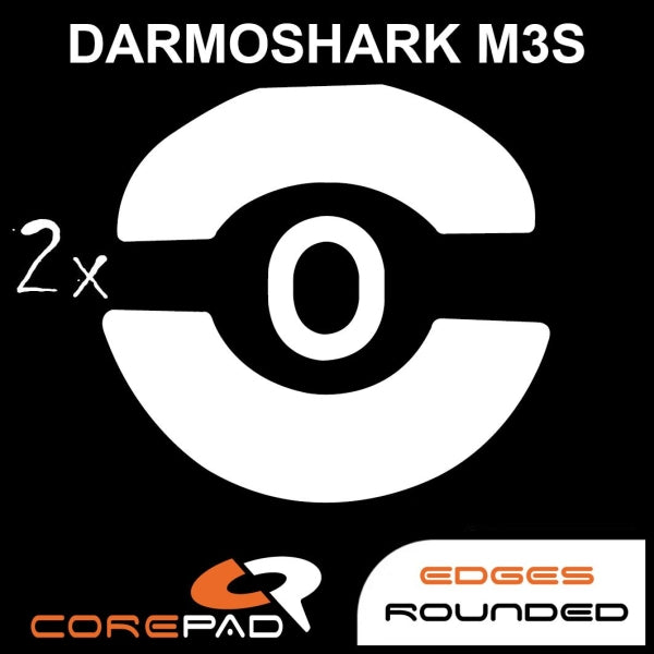 Corepad Skatez Mouse Feet for Darmoshark M3S Varun - Ultra Smooth Gliding PTFE Skates for Gaming Mice | Perfect for FPS, MOBA & Esports Gaming
