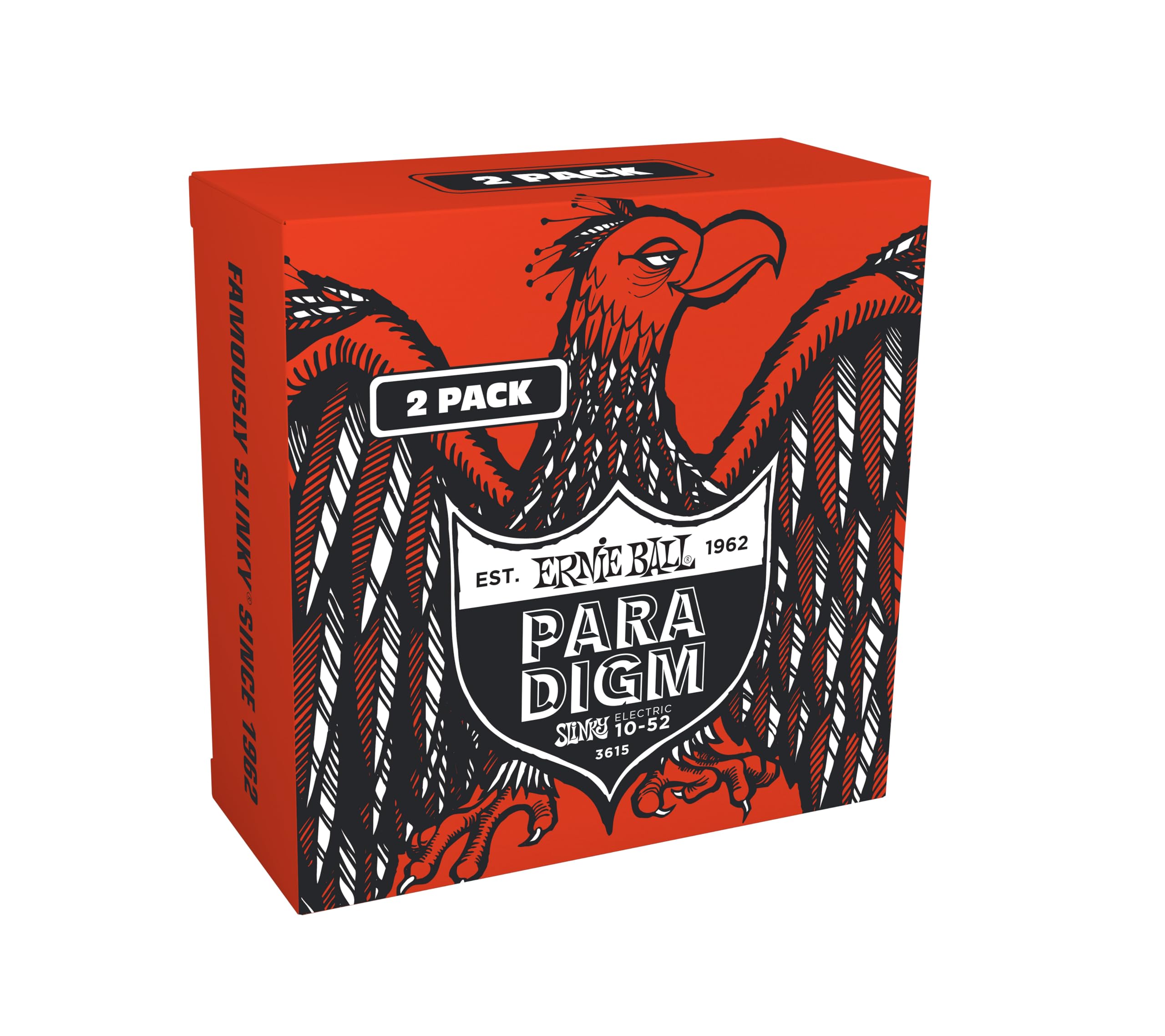Ernie Ball Skinny Top Heavy Bottom Slinky Paradigm Electric Guitar Strings 10-52 Gauge (2 Pack) - Amazon Exclusive | Perfect for Rock, Metal & Heavy Riffs