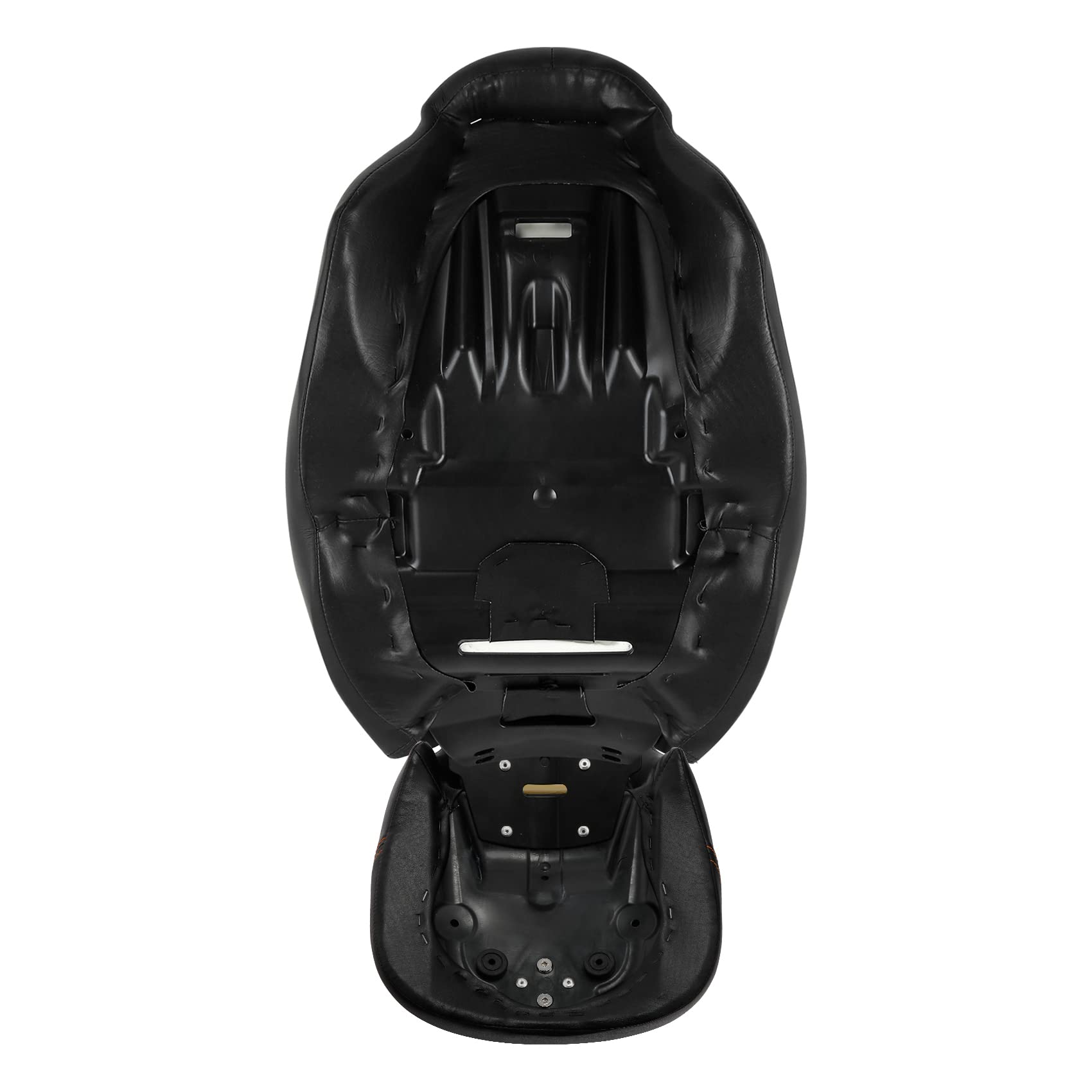 Black Diamond Low Profile Pillion Passenger Seat for Harley Davidson Touring, Tri Glide, Road King & Street Glide (2009-2023) - Comfortable & Stylish Rear Seat for Long Rides & Cruising