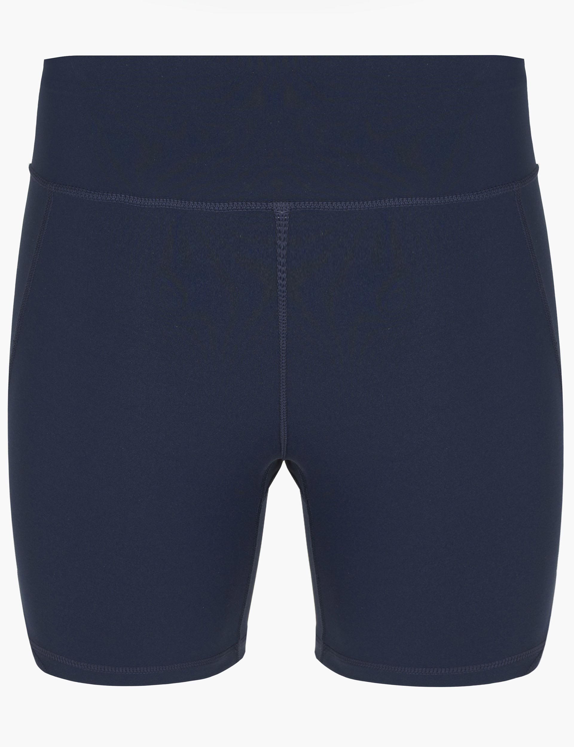 Power 6 Cycling Shorts for Men & Women - Breathable Navy Blue Bike Shorts for Road Cycling, Mountain Biking & Indoor Training