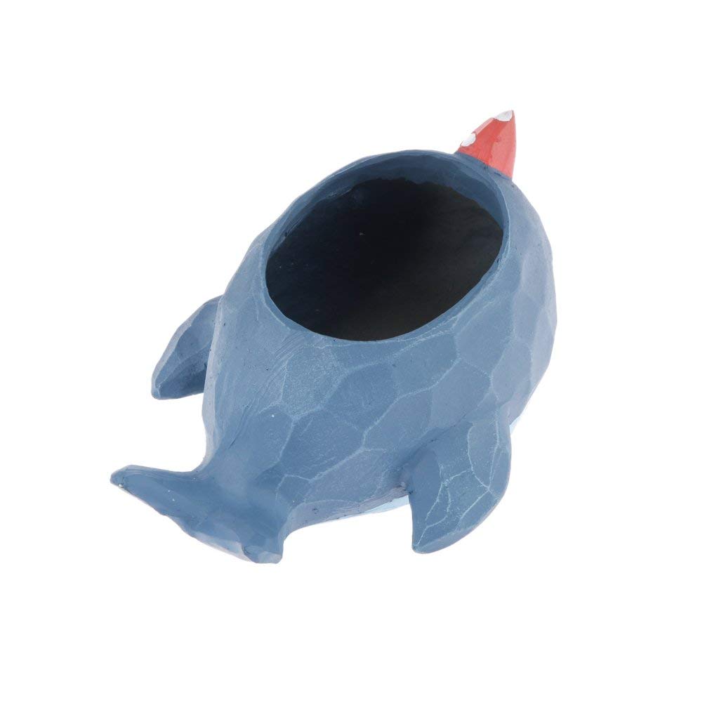 Whale Shaped Succulent Planter - Cactus Flower Pot for Sedum & Herbs, Decorative Table Trough Box for Home, Office, and Garden Decor - Perfect for Indoor Plants, Windowsills, and Gift Ideas