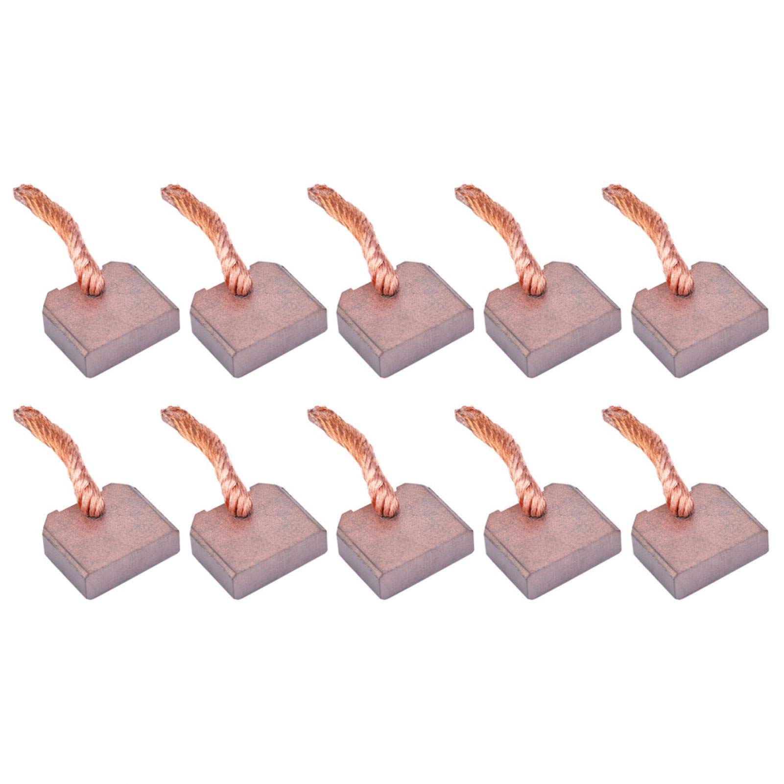 10Pcs Carbon Brushes Replacement Kit for FT-128 Car Starter Motor J458 (8x25x21mm) - Compatible with Various Vehicles - Perfect for Auto Repair & Maintenance