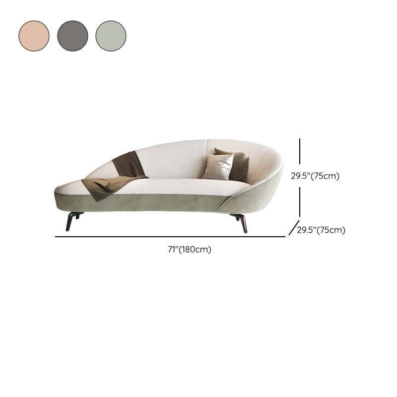 Minimalist Cushioned Corner Chaise Lounge Sofa - Modern Sectional for Living Room, Bedroom & Small Spaces - Perfect for Relaxing, Reading & Entertaining Guests