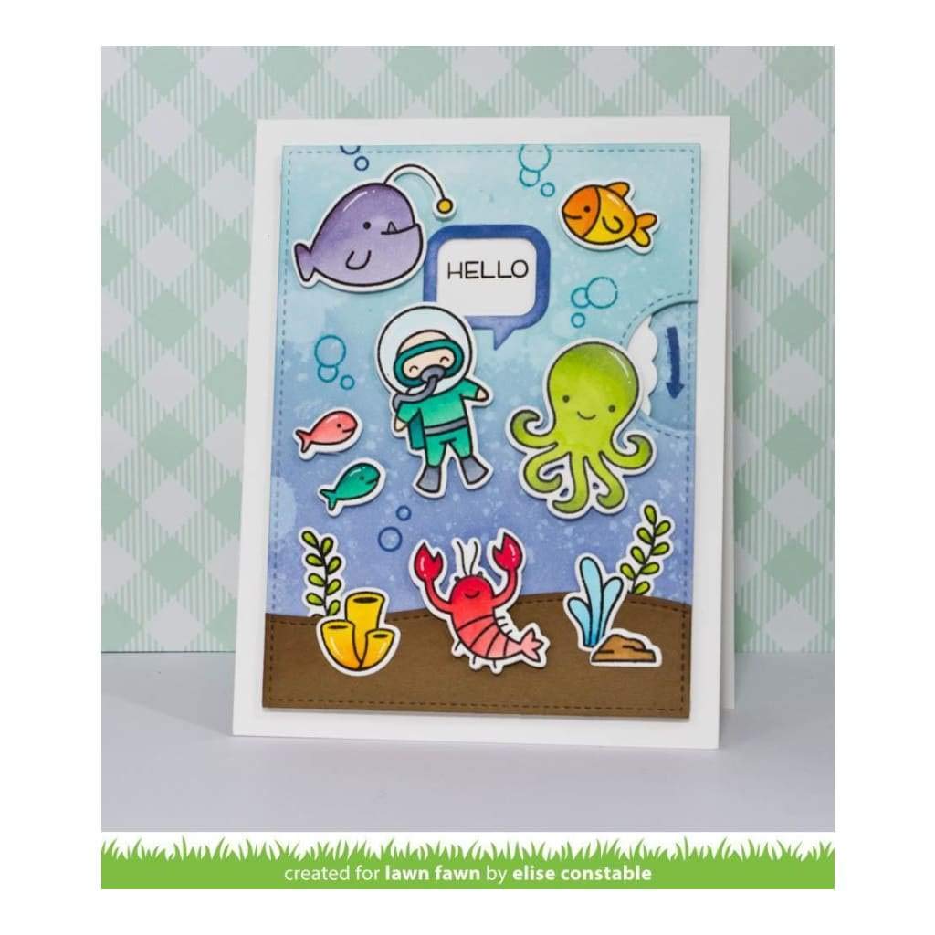 LAWN FAWN Lawn Cuts Custom Craft Die - Reveal Wheel Speech Bubble Metal Die Cut for Card Making, Scrapbooking & DIY Paper Crafts