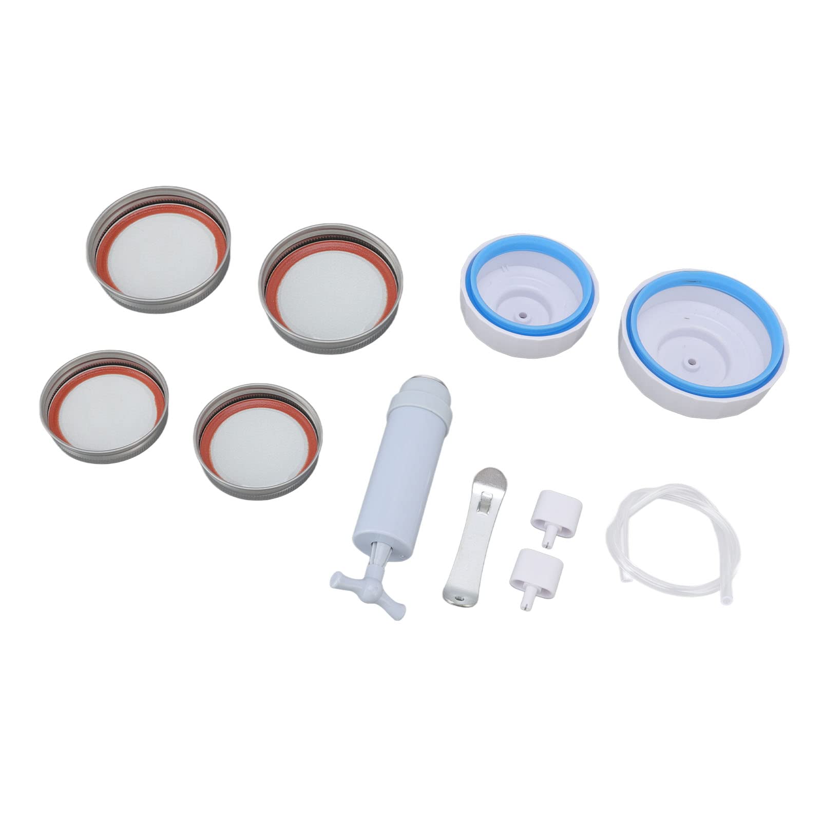 Premium Food Grade Jar Vacuum Sealing Kit - BPA Free, Dishwasher Safe & Eco Friendly for Fresh Food Storage | Perfect for Preserving Sauces, Jams, Pickles & Dry Goods in Mason Jars
