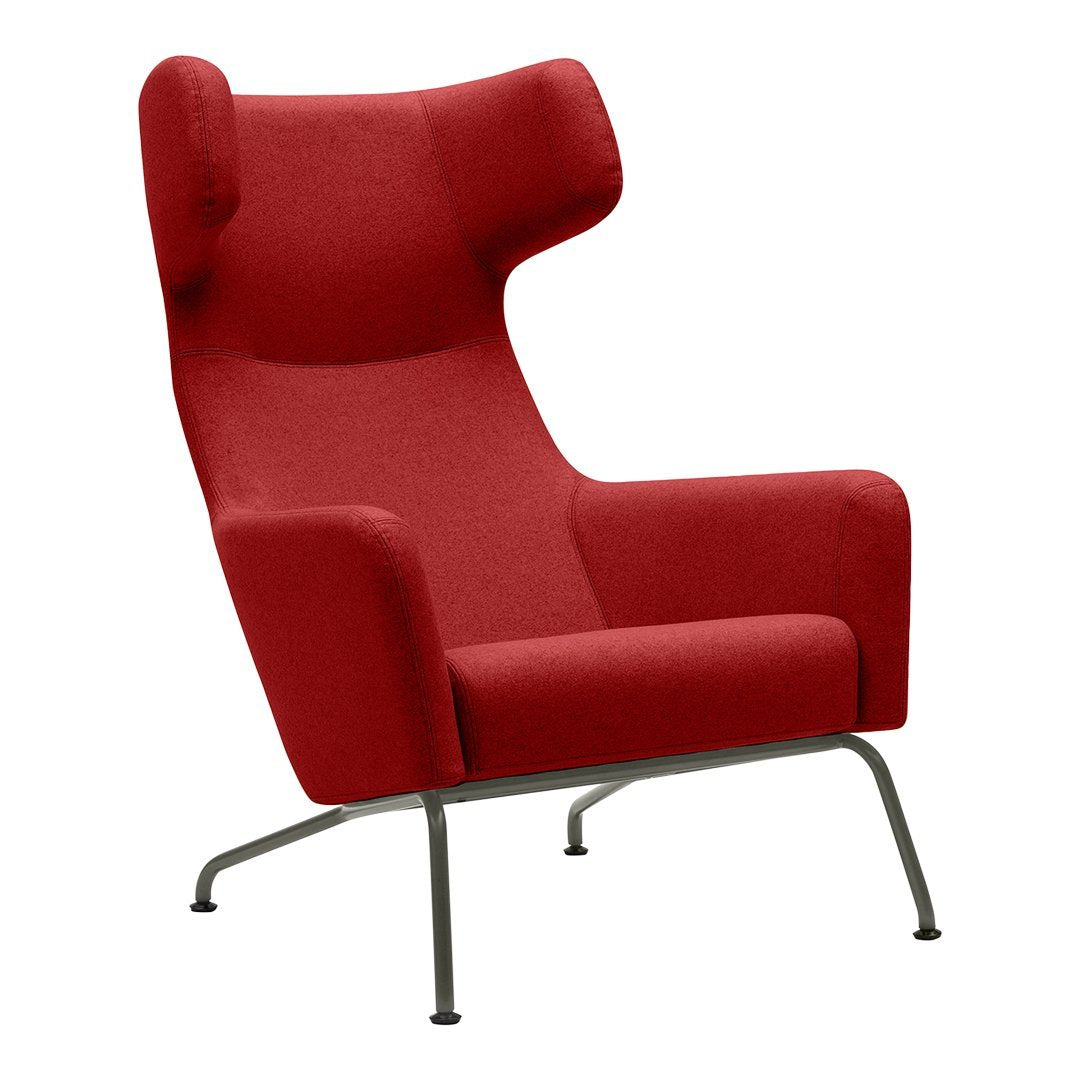 Havana Wing Chair - Mid-Century Modern Accent Armchair for Living Room, Bedroom & Office - Comfortable Upholstered Lounge Chair with High Back Support - Perfect for Reading, Relaxing & Home Decor