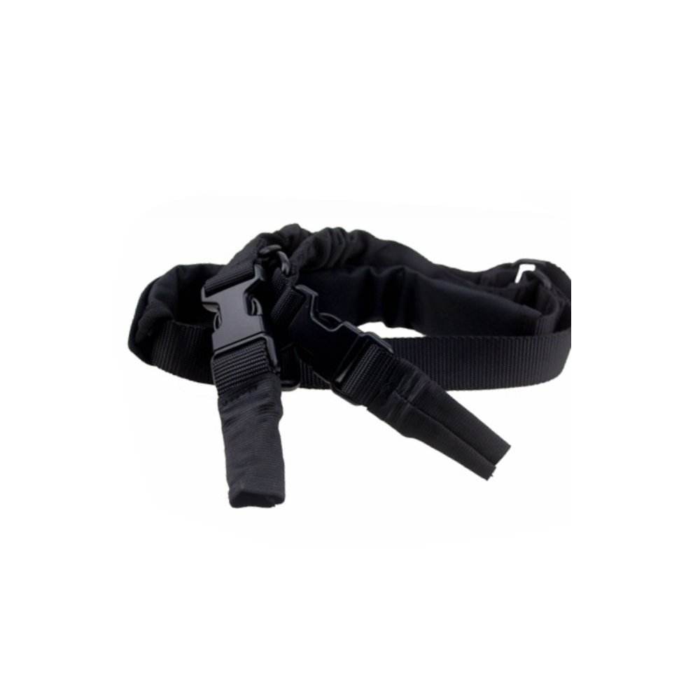 Adjustable 2-Point Rifle Sling with Metal Hook - Heavy Duty Nylon for Hunting & Airsoft