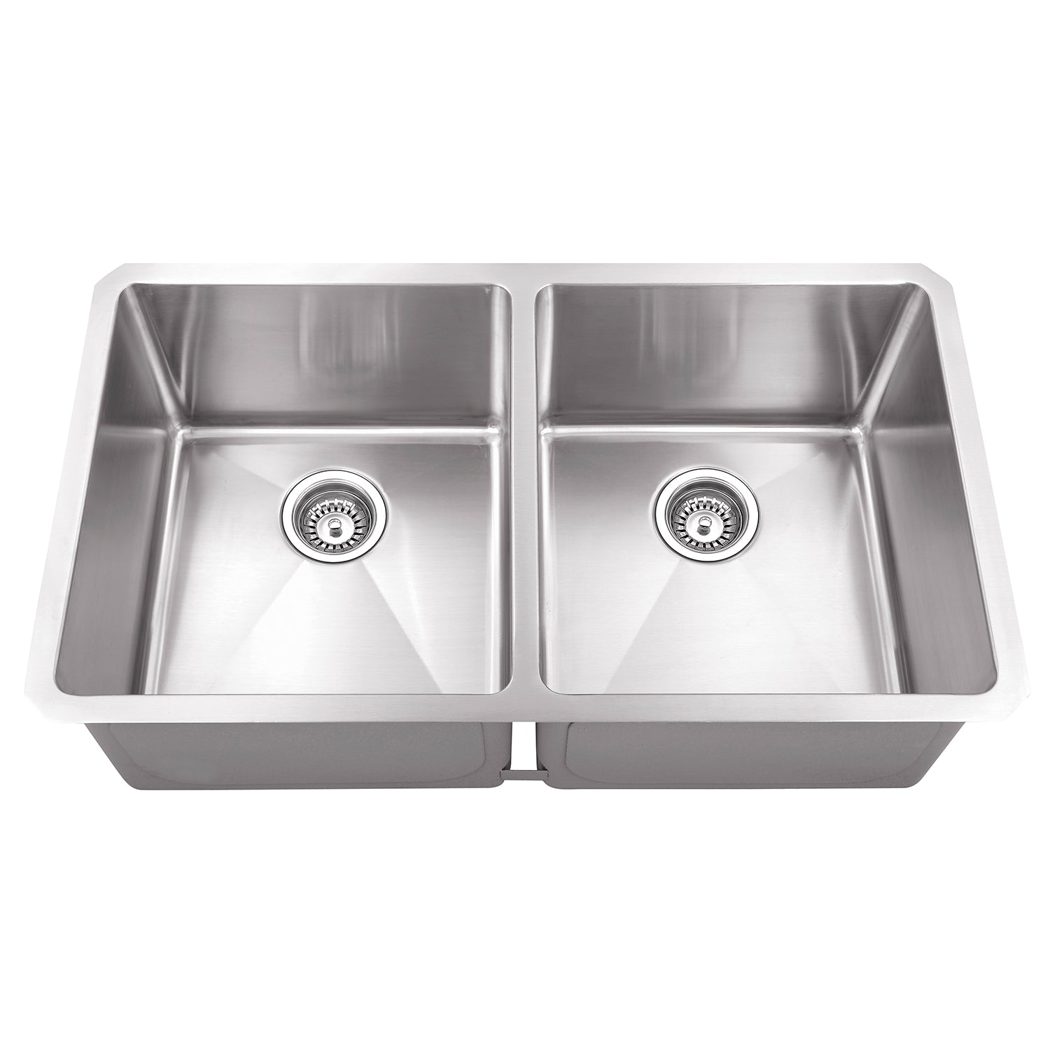 Premium DAX Double Bowl Undermount Kitchen Sink 32 x 18 Inches - R10 Stainless Steel, Heavy Duty & Noise Proof - Perfect for Modern Kitchens, Restaurant Prep, and Busy Households