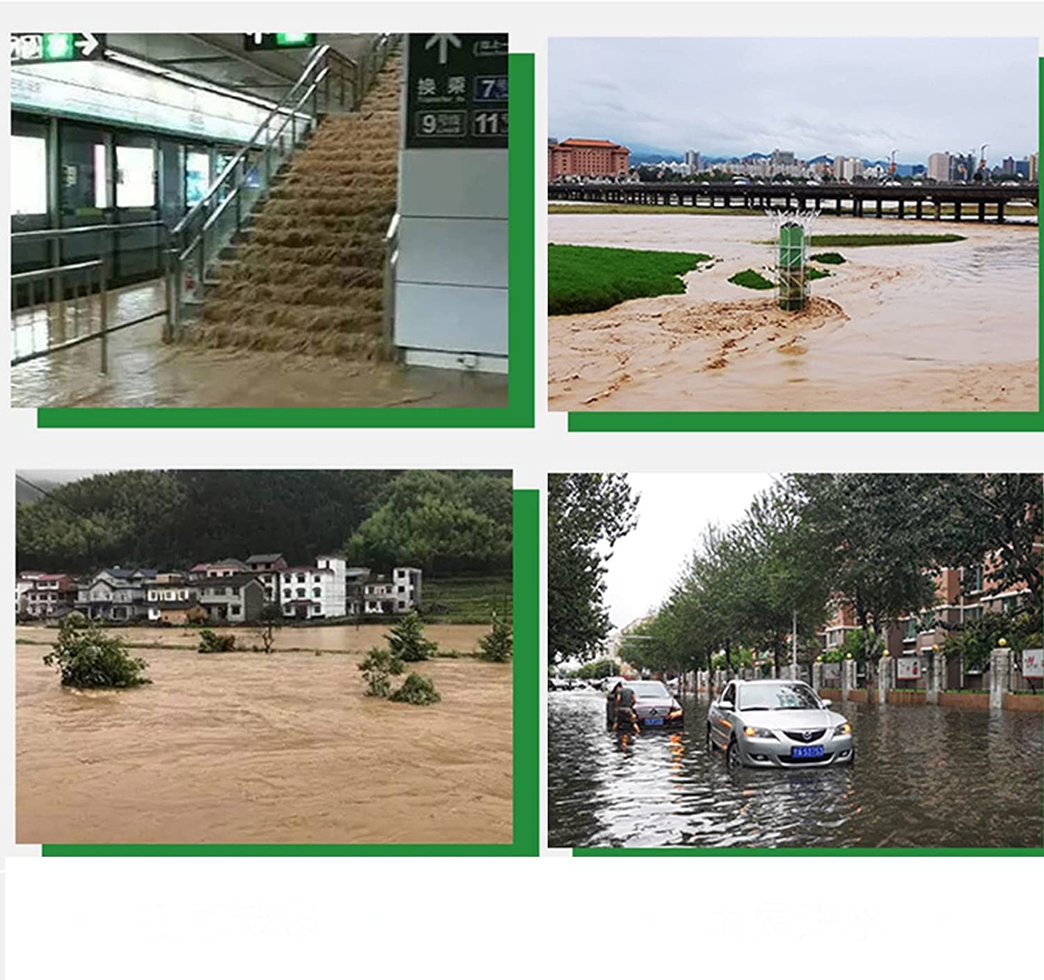Self-Inflatable Flood Barrier Bags - Water Absorbent Sandbags for Flood Control - Heavy Duty Water Barrier (5 Pack) - Perfect for Home Basement, Garage & Emergency Flood Protection