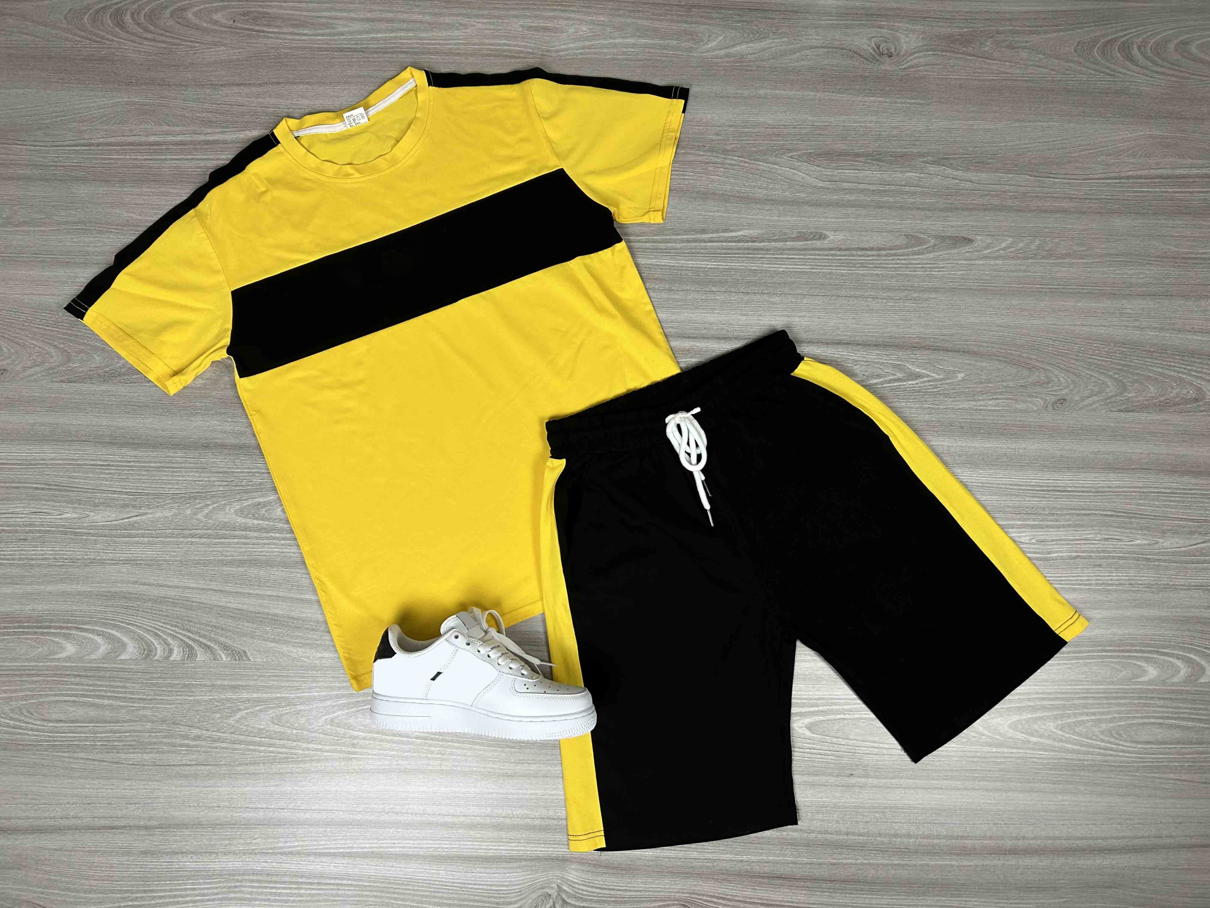 Men's Casual Short Sleeve T-Shirt & Athletic Shorts Set - Comfortable Summer Outfit for Gym, Running, and Everyday Wear
