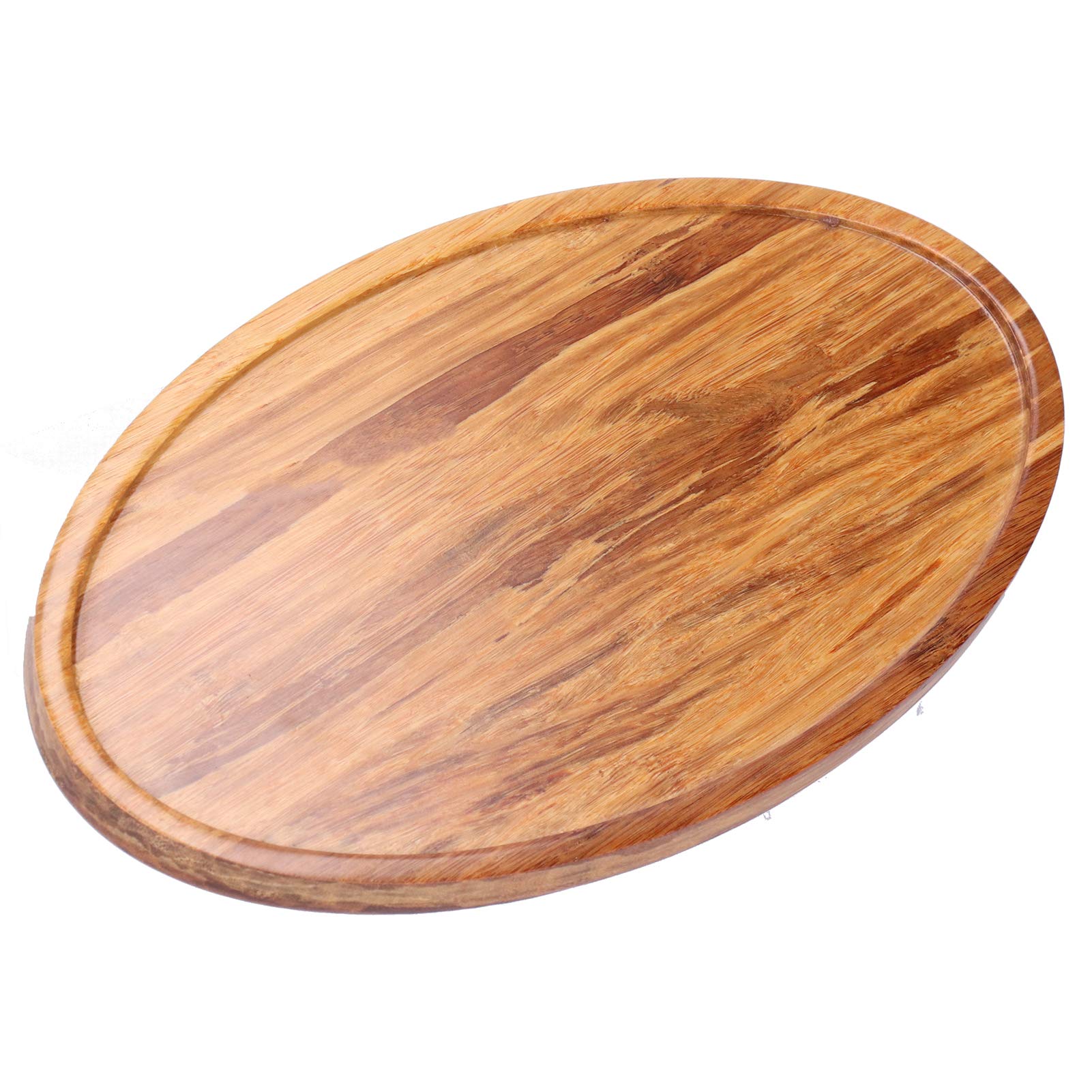 Premium Bamboo Tea Tray with Rounded Corners - Elegant Oval Serving Tray for Tea Cups & Dishes | Perfect for Japanese Tea Ceremony, Afternoon Tea & Home Decor