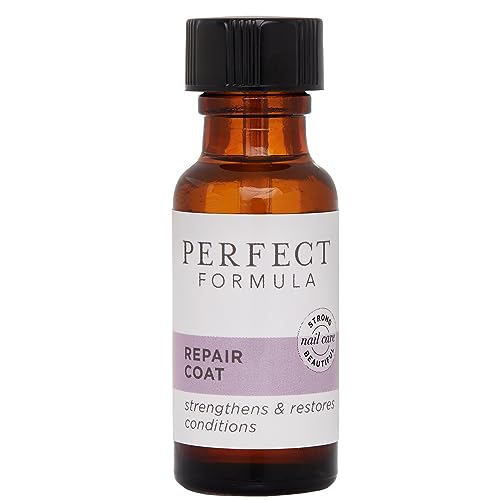Perfect Formula Nail Repair Coat - Keratin Nail Strengthener Treatment for Damaged Nails | .60 fl oz | Made in USA | Salon-Quality At-Home Nail Care Solution