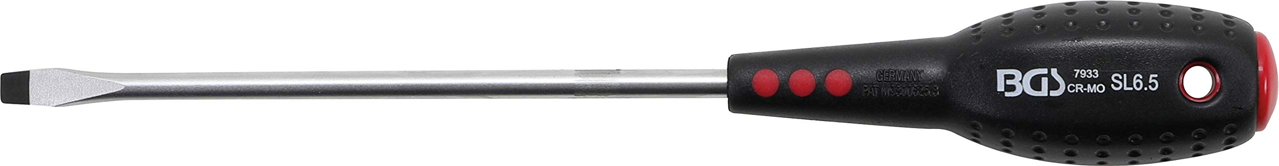 BGS 7933 Screwdriver with 6.5mm Slot Tip and 150mm Blade - Perfect for Electronics Repair, DIY Projects & Home Maintenance