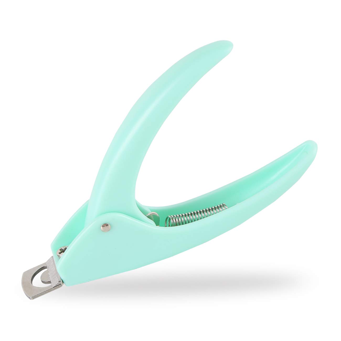 Dr.Nail Adjustable Acrylic Nail Cutter - Professional Fake Nails Clipper & False Nail Trimmer for Artificial Nail Tips - Manicure Tool for Salon & Home Use - Mint Green