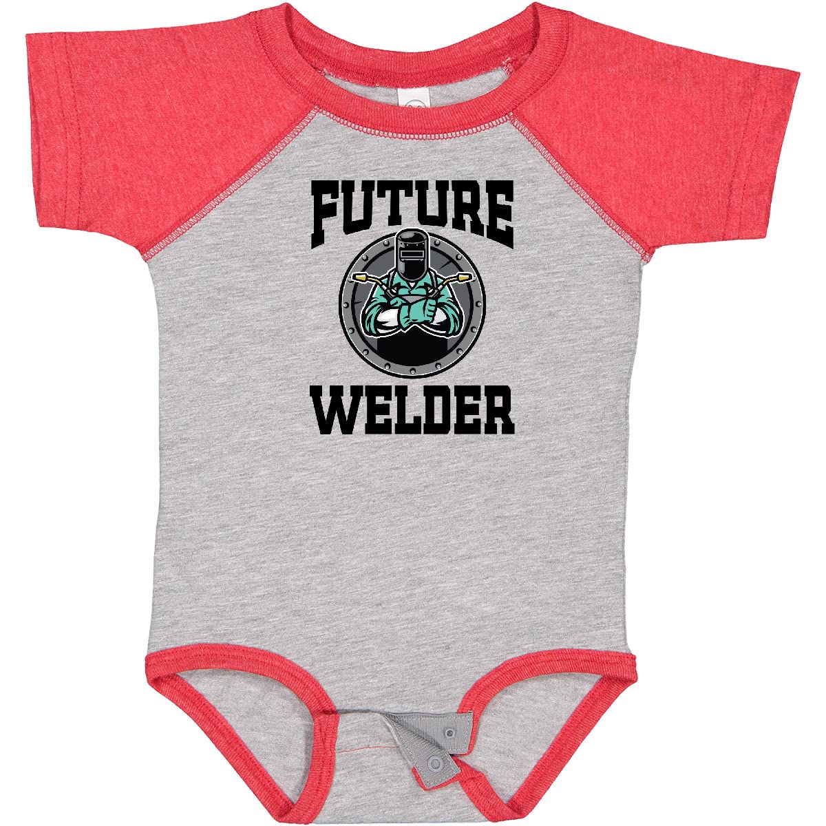 Inktastic Welding Future Welder Baby Bodysuit - Cute Infant Onesie for Welder Parents & Family - Perfect for Newborns, Baby Showers & Workwear-Themed Photos