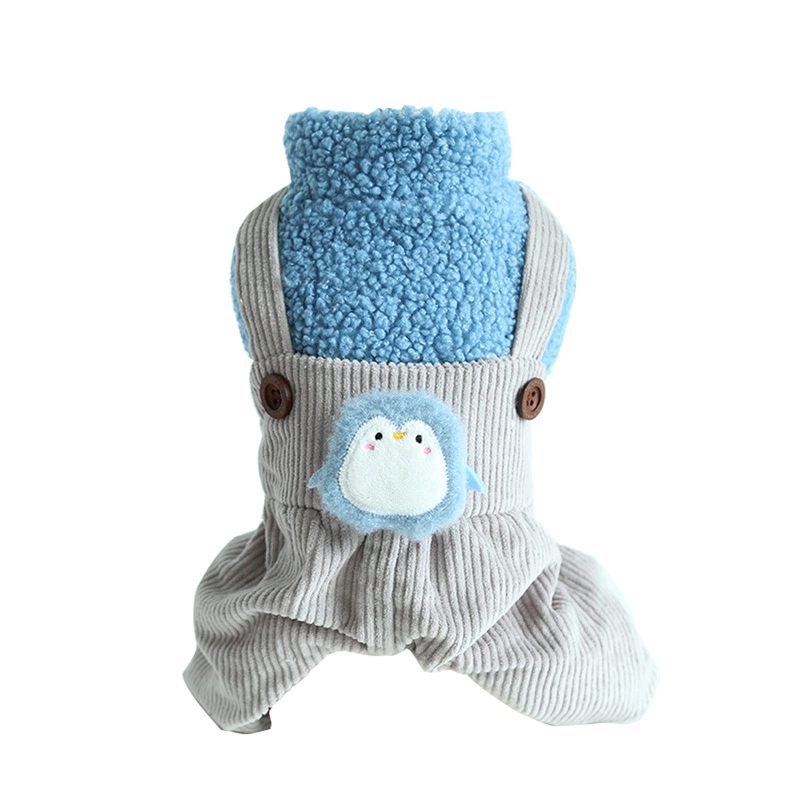 Warm Penguin Dog Jumpsuit - Soft Pet Romper for Cold Weather Play