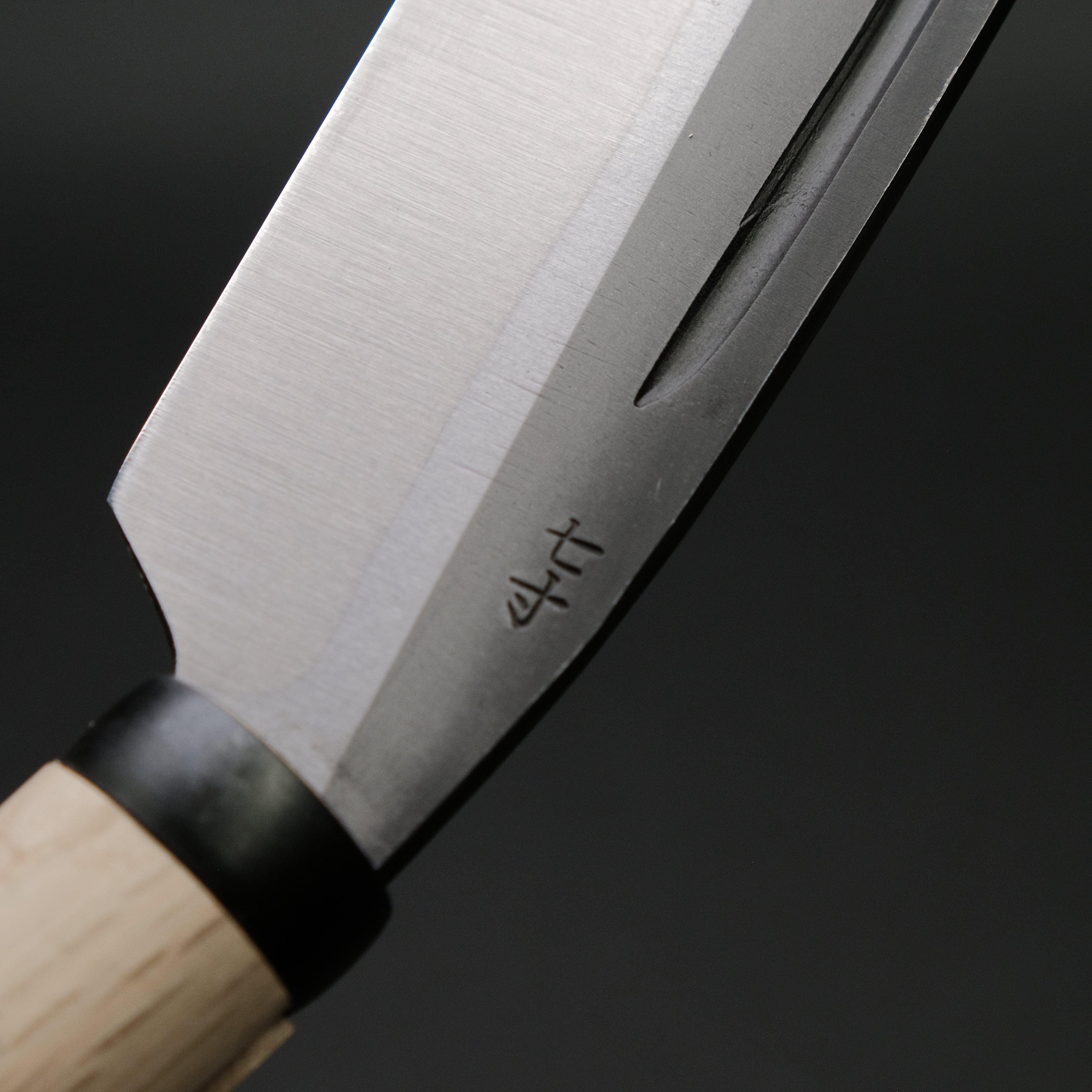 Ajikataya Kurouchi Hatchet 210mm - Japanese Single Bevel Oak Handle Kitchen Knife for Professional Chefs & Home Cooking - Perfect for Slicing, Dicing & Meat Preparation
