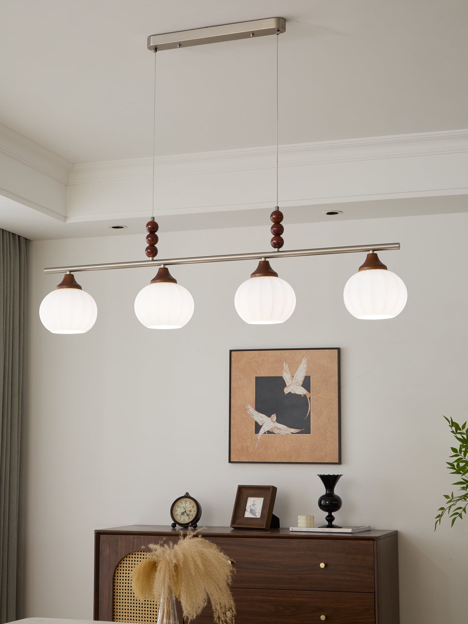 Lunalux Modern Pendant Lamp - Elegant Hanging Light Fixture for Dining Room, Kitchen Island, Bedroom & Living Room Decor