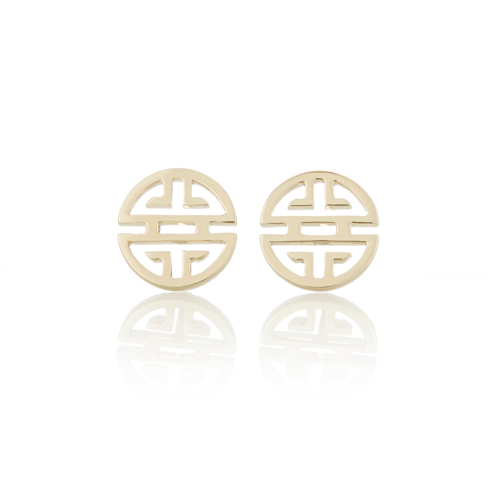 14K Gold Stud Earrings for Women - Minimalist Hoop Earrings for Daily Wear, Gift for Her, Perfect for Work, Date Night & Special Occasions