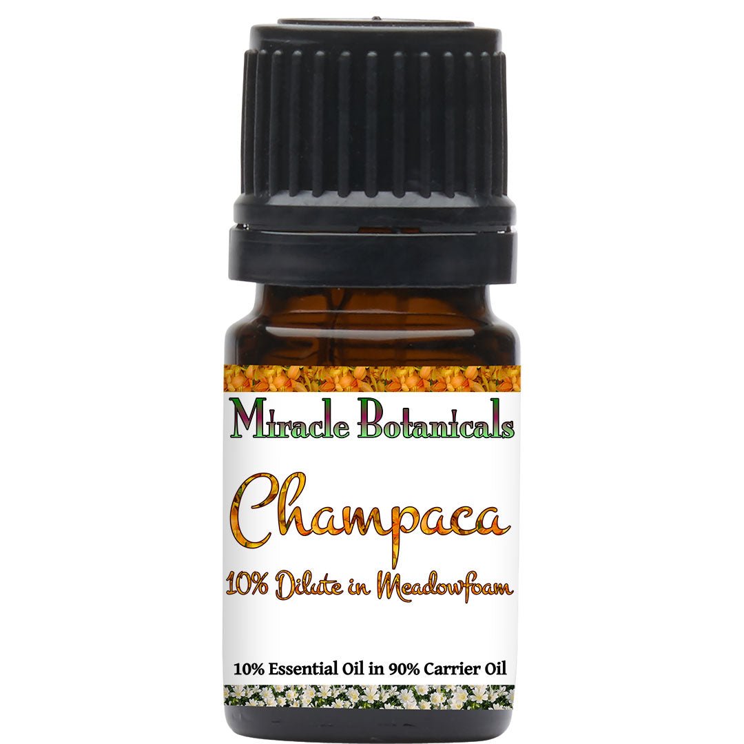 Pure Champaca Essential Oil 10% Diluted in Meadowfoam Seed Oil | 10% Michelia Champaca in 90% Limnanthes Alba | Aromatherapy, Massage & Skincare