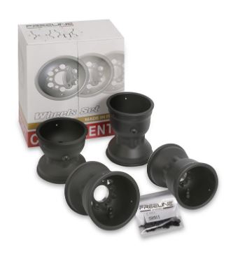 Freeline Magnesium Wheel Set - Lightweight & Durable Performance Wheels for Skateboards, Scooters & Roller Skates - Perfect for Street Skating, Commuting & Outdoor Sports