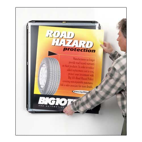 27 x 41 Inch Aluminum Snap Frame - 1 1/4 Inch Profile with SwingSnap Fast Change Technology - Perfect for Posters, Artwork, and Signage in Offices, Schools, and Retail Stores
