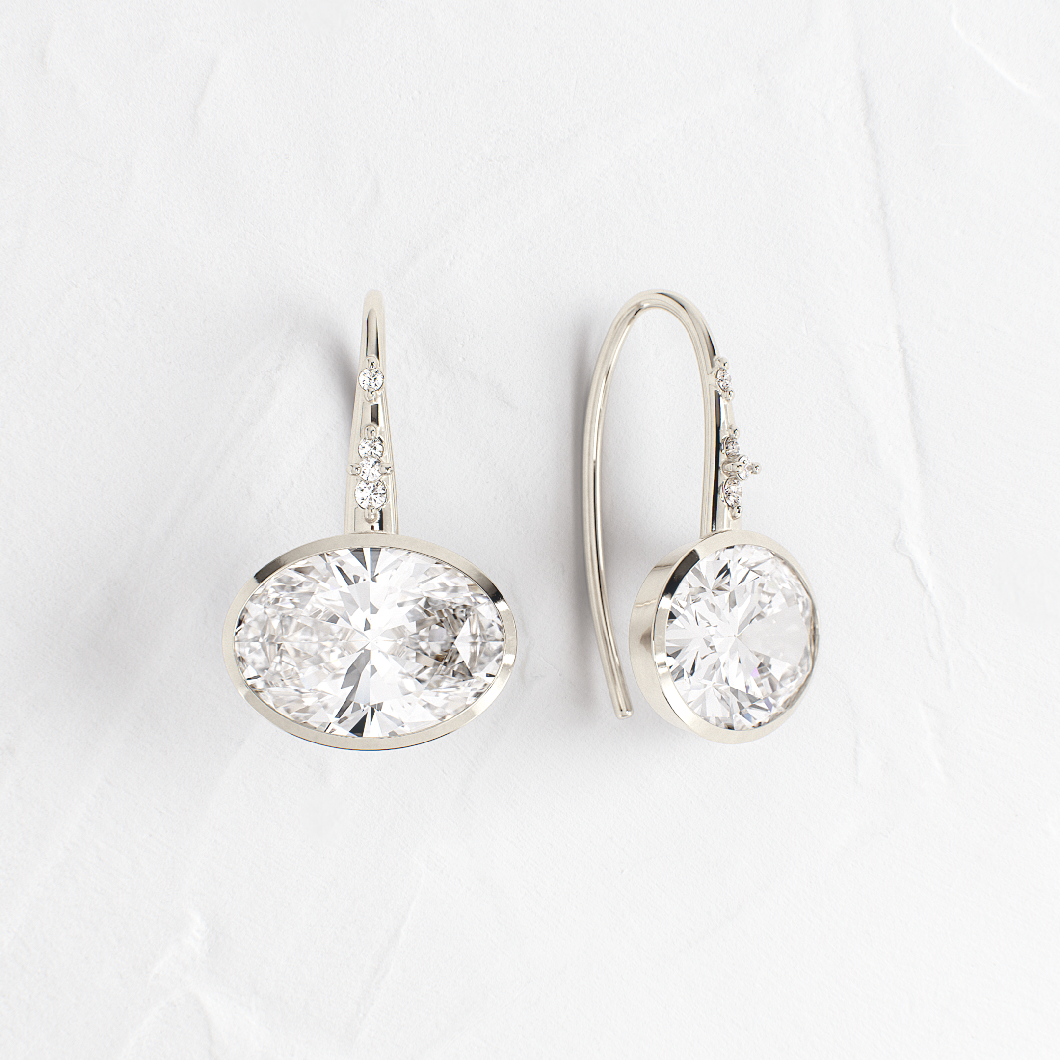 Oval Cut Bezel Threaders for Jewelry Making - Perfect for DIY Earrings, Necklaces & Bracelets