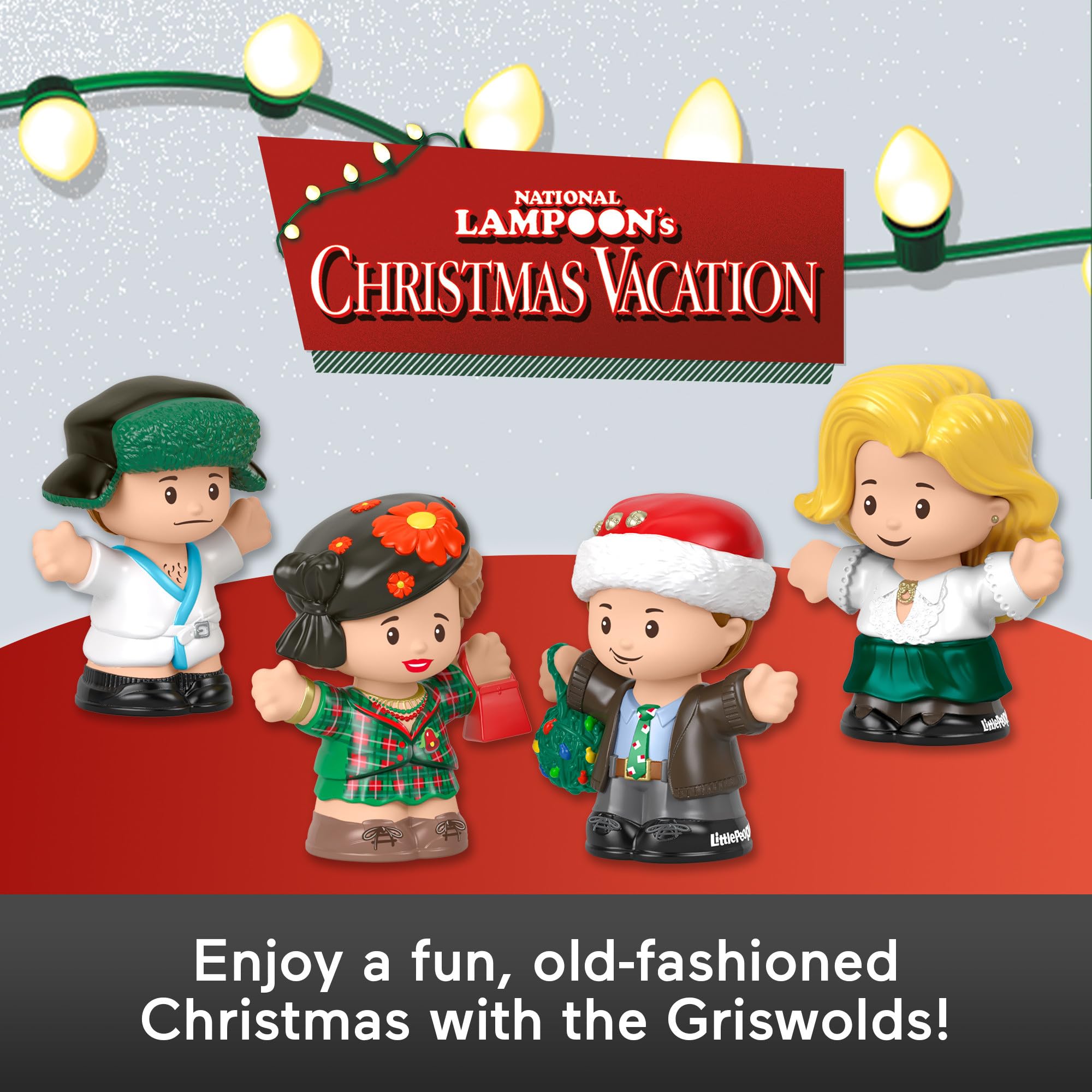Little People Collector National Lampoon’s Christmas Vacation Movie Special Edition Set - 4 Figures in Display Package for Adults & Fans | Perfect for Holiday Decor, Movie Memorabilia Collection & Christmas Gift Giving