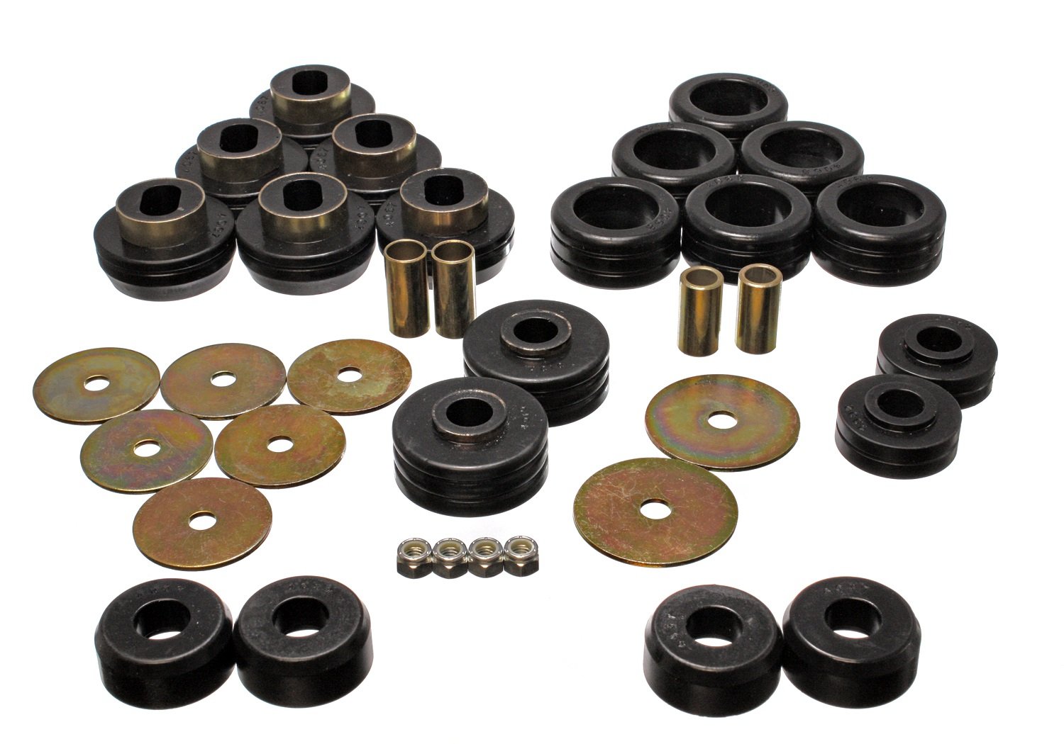 Energy Suspension 3.4118G Body Mount Set for GM Trucks & SUVs - Durable Rubber Replacement Bushings for Smooth Ride - Perfect for Off-Roading, Towing & Daily Driving