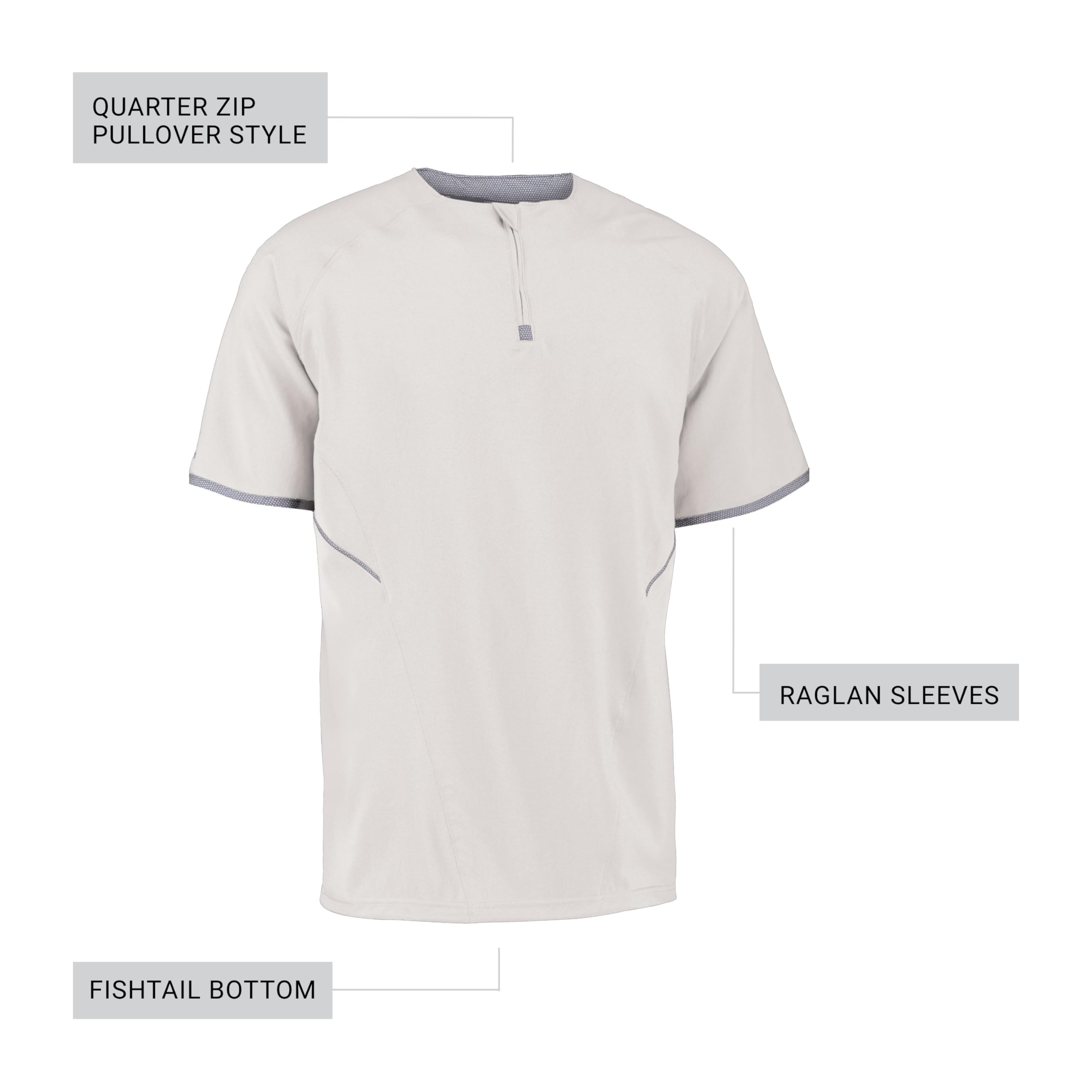 Russell Athletic Men's Short Sleeve Pullover Cage Jacket - Lightweight Breathable Sports Outerwear for Running, Gym & Casual Wear