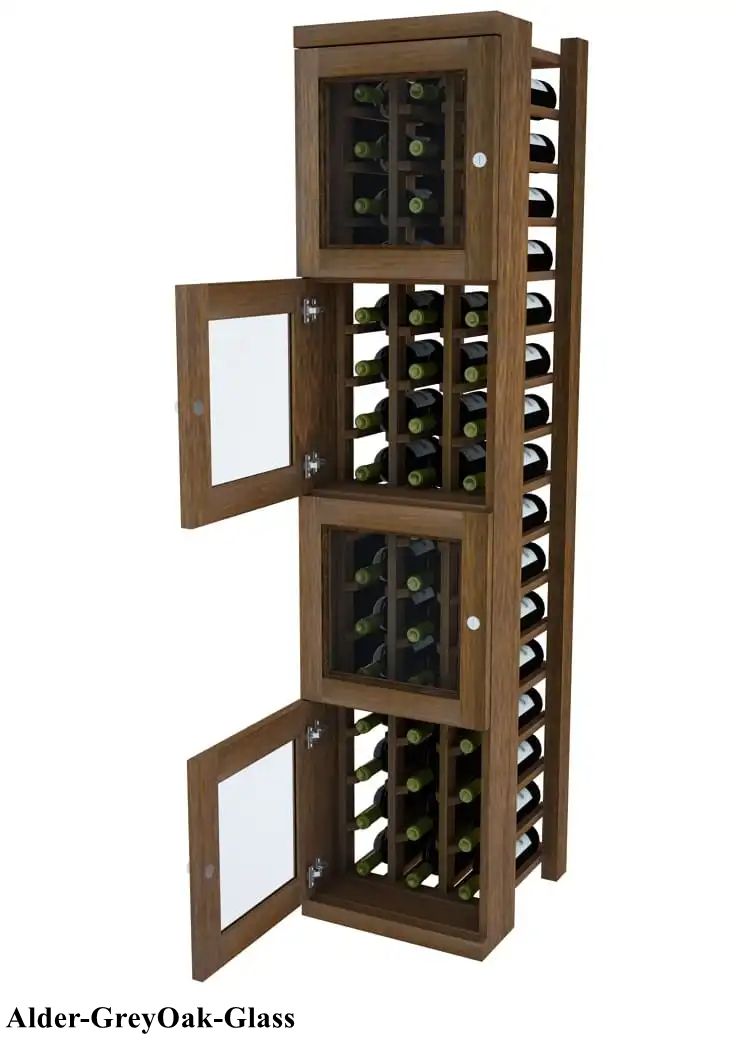 Vinostor 4-Bottle Locking Wine Storage Locker - 57 5/8