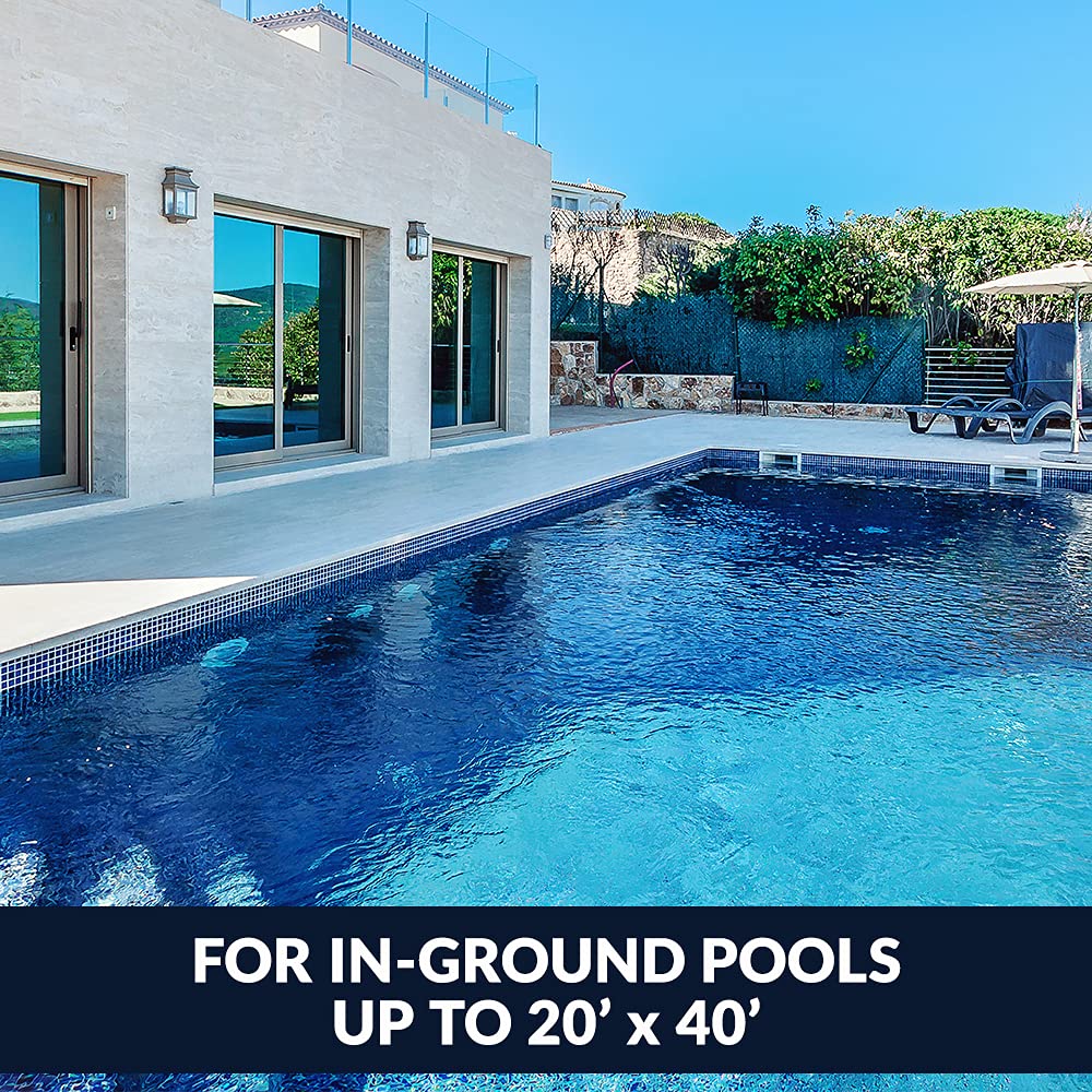 Hayward W3DV5000 Automatic Pool Vacuum Cleaner - In-Ground Pool Cleaner for Pools up to 20x40 ft, 40 ft Hose, Disc Suction Technology - Perfect for Daily Pool Maintenance & Debris Removal