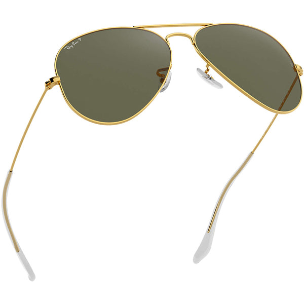 Aviator Sunglasses Gold/Green Polarized Lenses - UV Protection, Stylish & Comfortable for Driving, Outdoor Sports & Beach Activities