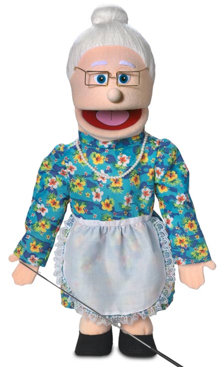 Granny Joyce 64cm Large Hand Puppet - Soft Plush Theater Puppet for Kids & Adults (Code 71) | Perfect for Storytelling, Classroom Activities & Family Entertainment