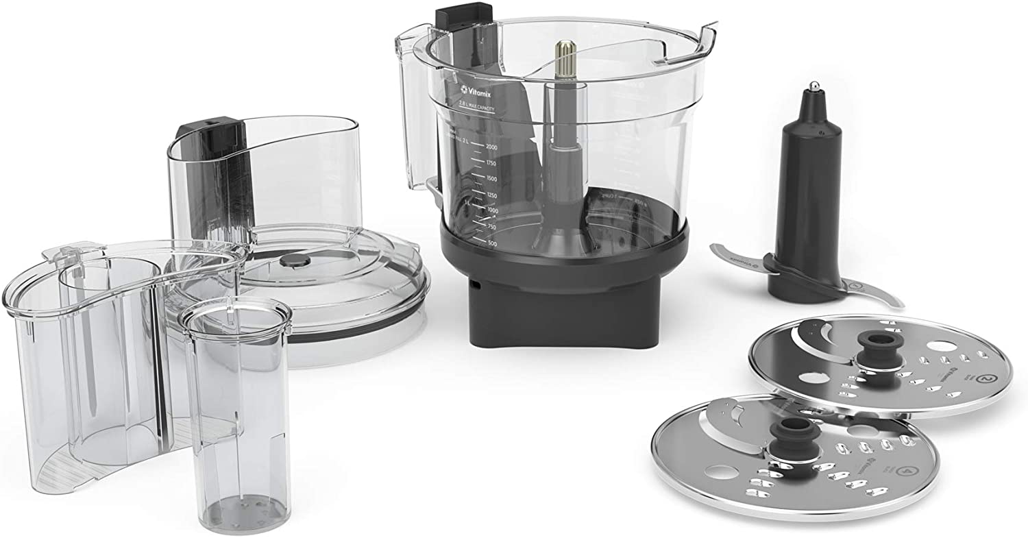 Vitamix 12 Cup Food Processor Attachment - Powerful Blender Accessory for Smoothies, Dips & Nut Butters - Perfect for Kitchens & Healthy Meal Prep