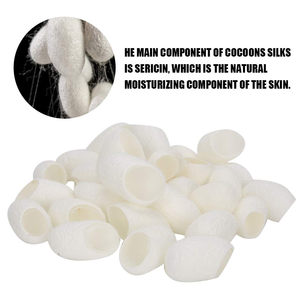 30pcs Silk Facial Cleansing Balls - Gentle Exfoliating Silkworm Cleanser for Deep Pore Cleansing & Skin Rejuvenation | Home Spa, Facial Massage & Beauty Skin Care Tool for Glowing Complexion