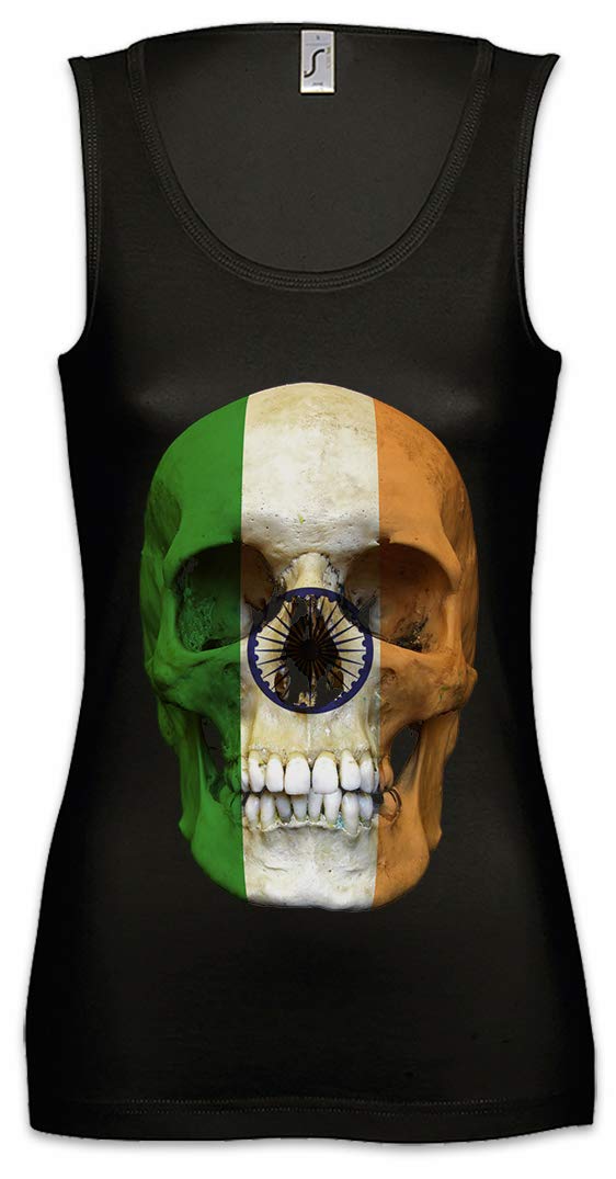 Classic India Skull Flag Women's Tank Top - Breathable Gym & Fitness Training Shirt for Workouts, Yoga & Casual Wear