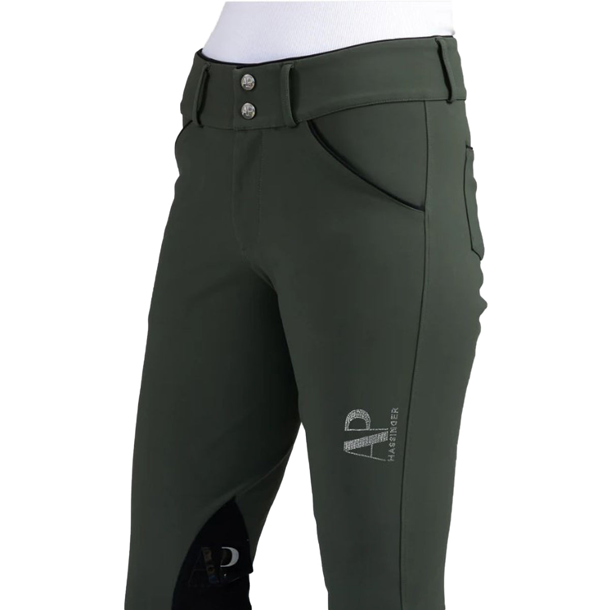 AP Hassinger The Sedgefield Knee Patch Breeches - Comfortable Equestrian Riding Pants for Women - Perfect for Horseback Riding, Dressage & Show Jumping