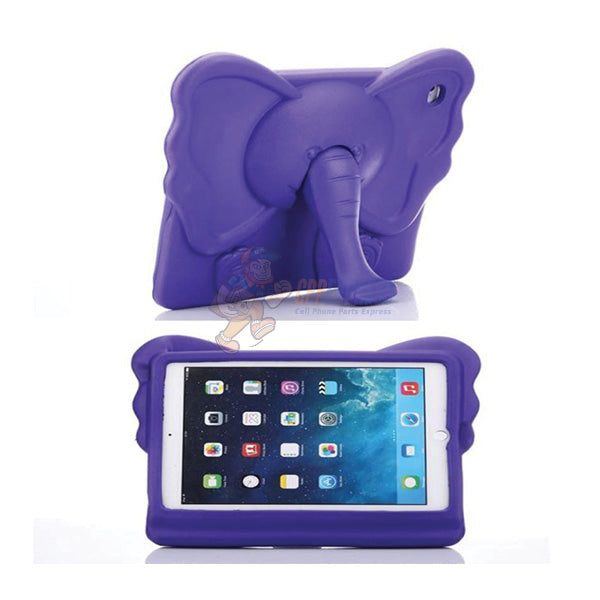 Shockproof Kids iPad Mini Case (1/2/3/4) - Durable EVA Bumper Cover with Stand - Purple - Perfect for School, Travel & Playtime Protection