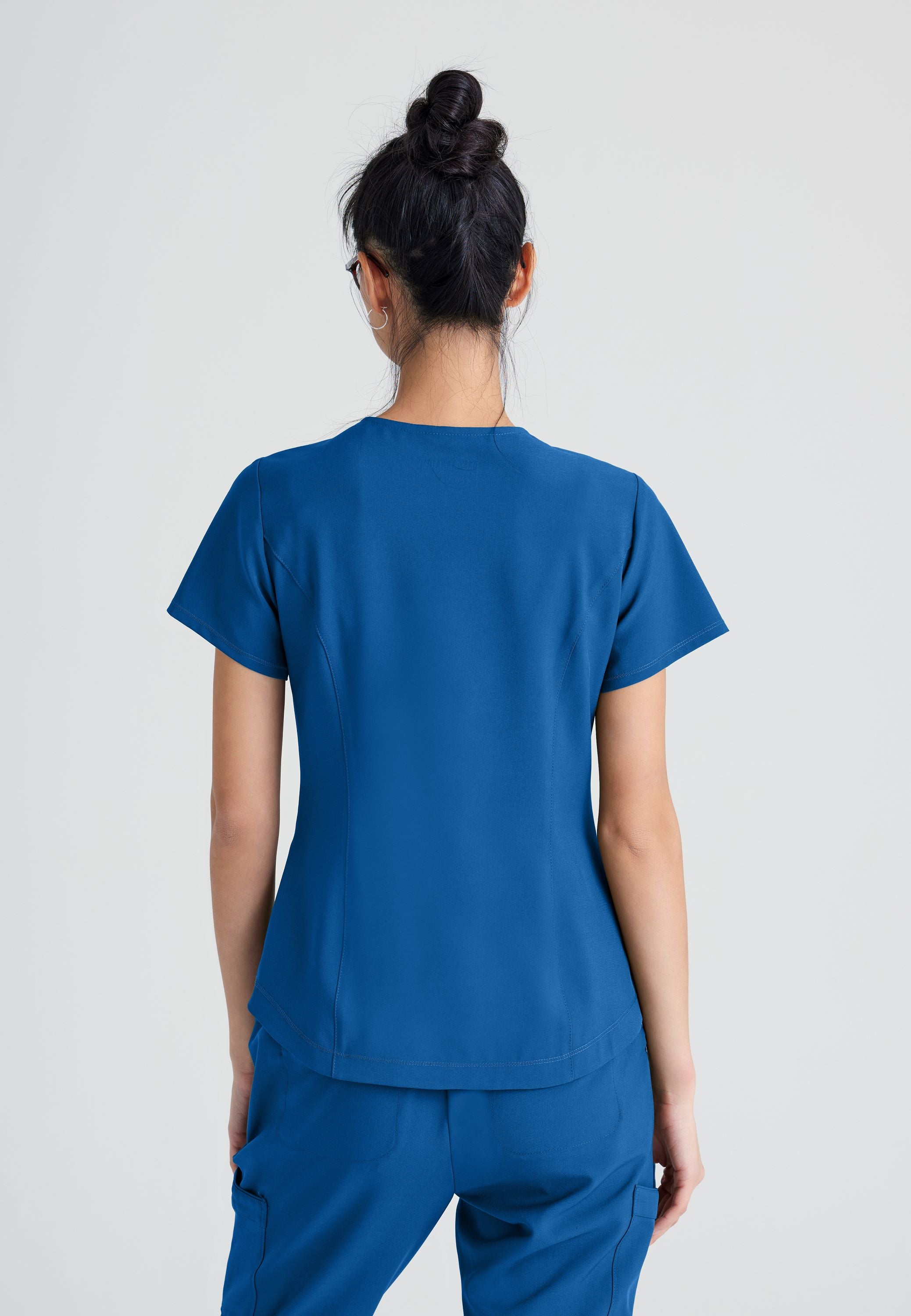 Ladies Rhythm Scrub Top - Comfortable Medical Uniform for Nurses & Healthcare Workers (Sizes 2XL-5XL) | Perfect for Hospital Shifts, Clinics & Healthcare Professionals