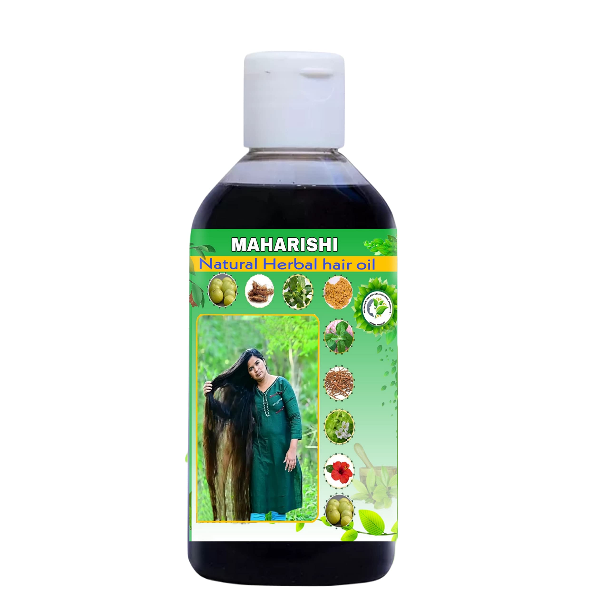 Maharishi Natural Herbal Hair Oil for Hair Growth & Fall Control - 100ml Ayurvedic Treatment for Men & Women | Promotes Thicker, Stronger Hair | Perfect for Daily Scalp Massage & Hair Care Routine