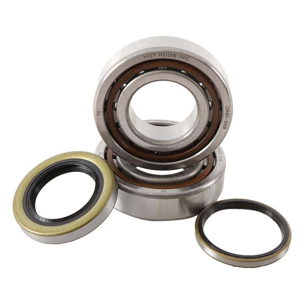 Hot Rods K067 Main Bearing and Seal Kit for Motorcycle Engine Rebuild - Compatible with Honda, Yamaha, Kawasaki - High Performance Replacement Parts for Smooth Ride & Longevity