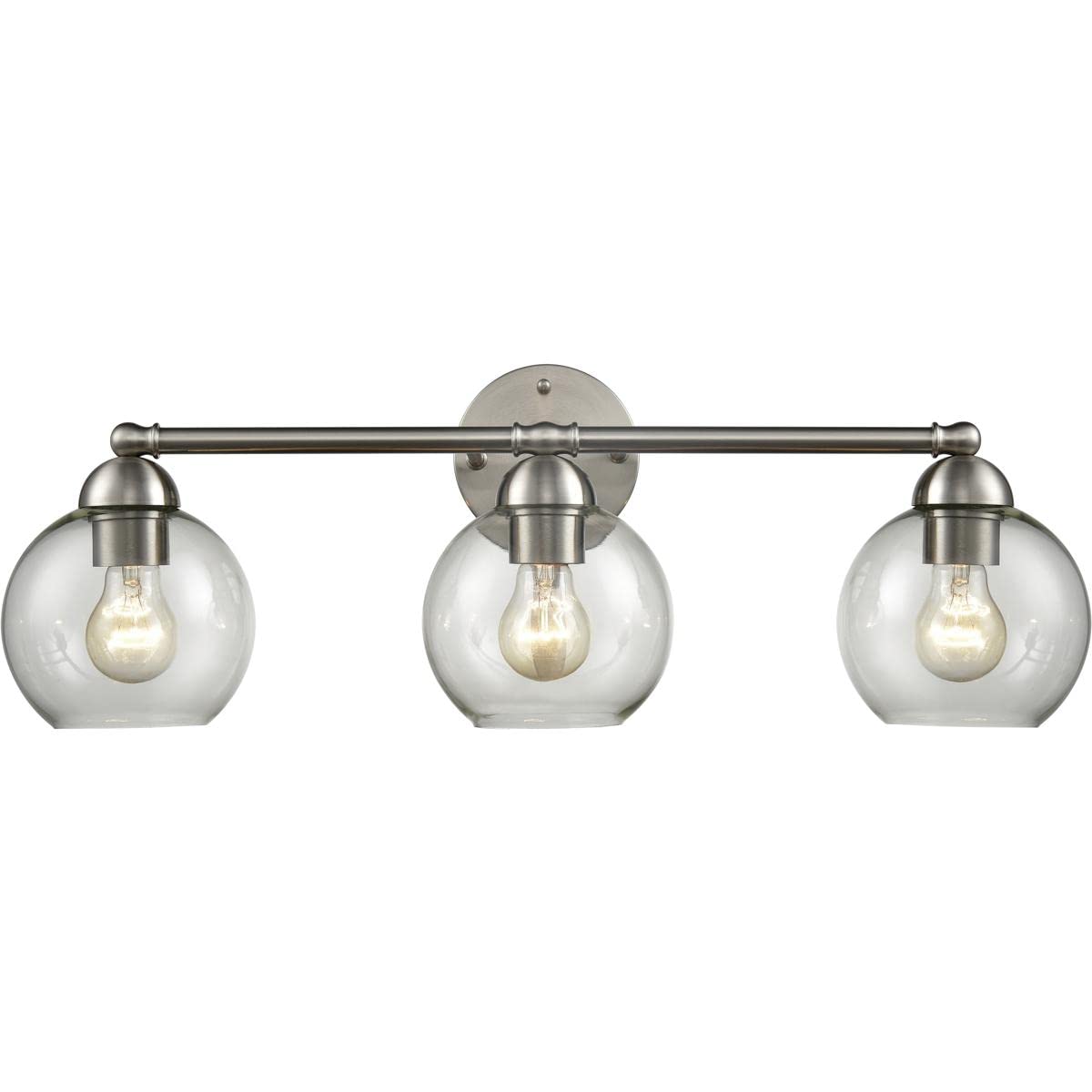 ELK Lighting CN280312 Brushed Nickel Bathroom Vanity Light - Perfect for Modern Home Decor, Spa-Like Ambiance & Makeup Application
