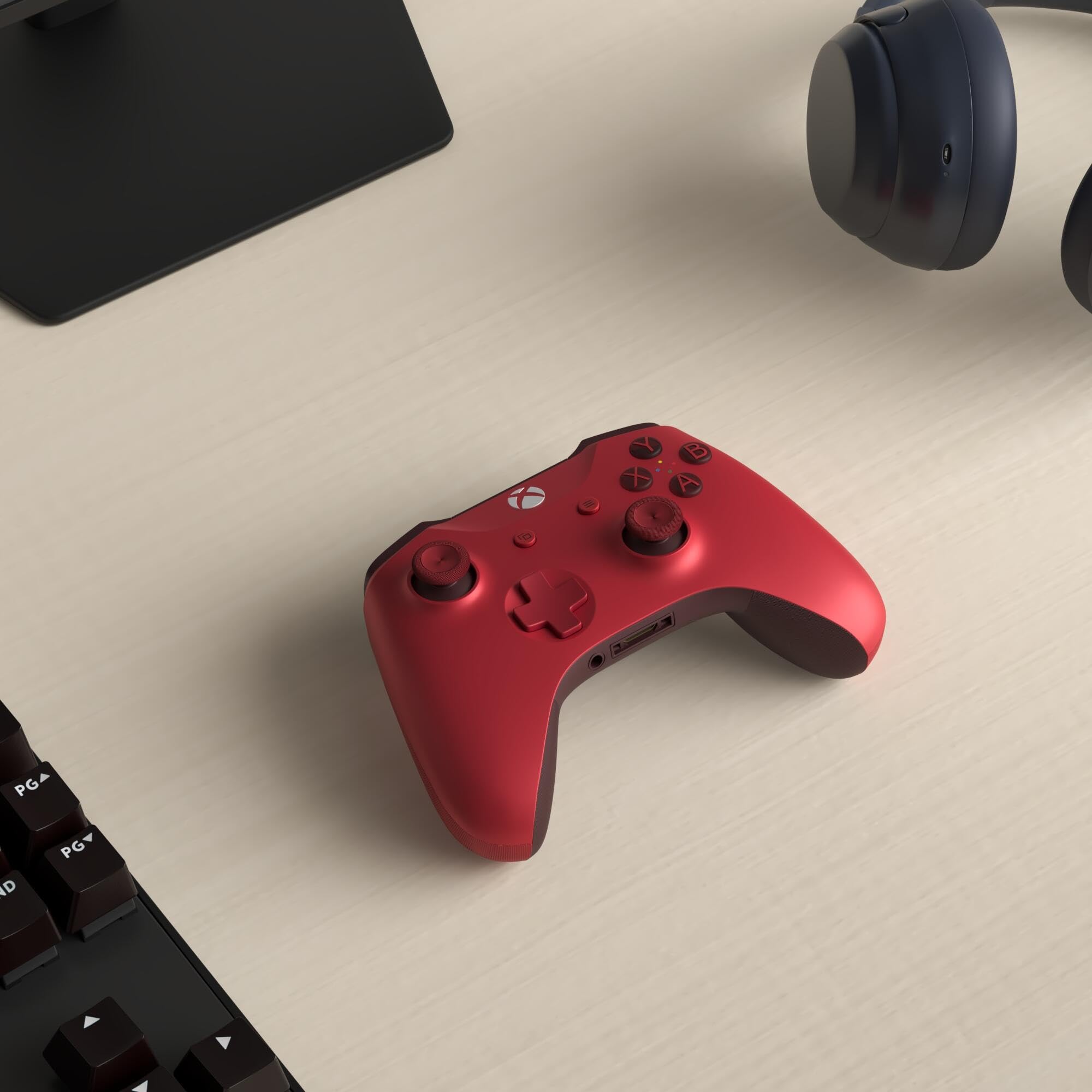 Xbox One Wireless Controller - Red (Renewed) | Official Microsoft Licensed | Compatible with Xbox One, Series X/S & PC | Perfect for Gaming, Streaming & Multiplayer